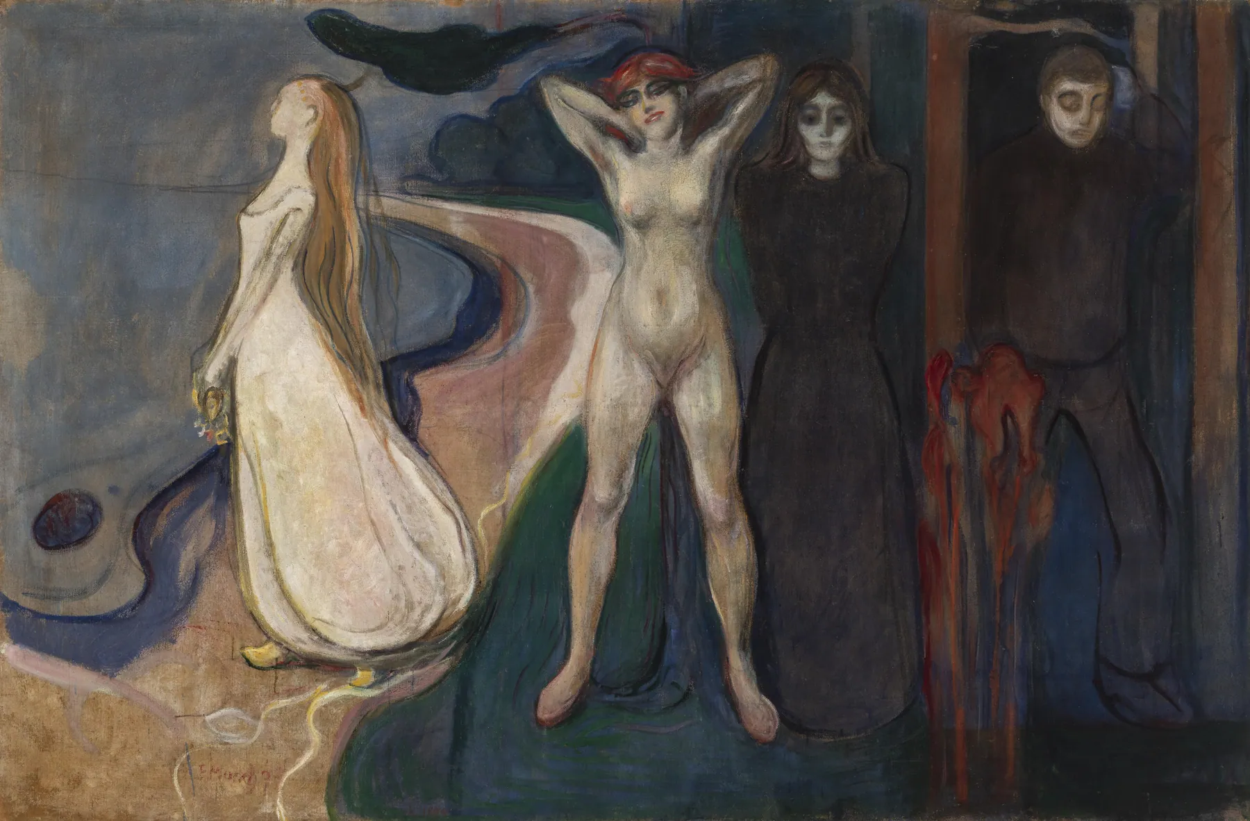 Mujer en tres etapas, de Edvard Munch