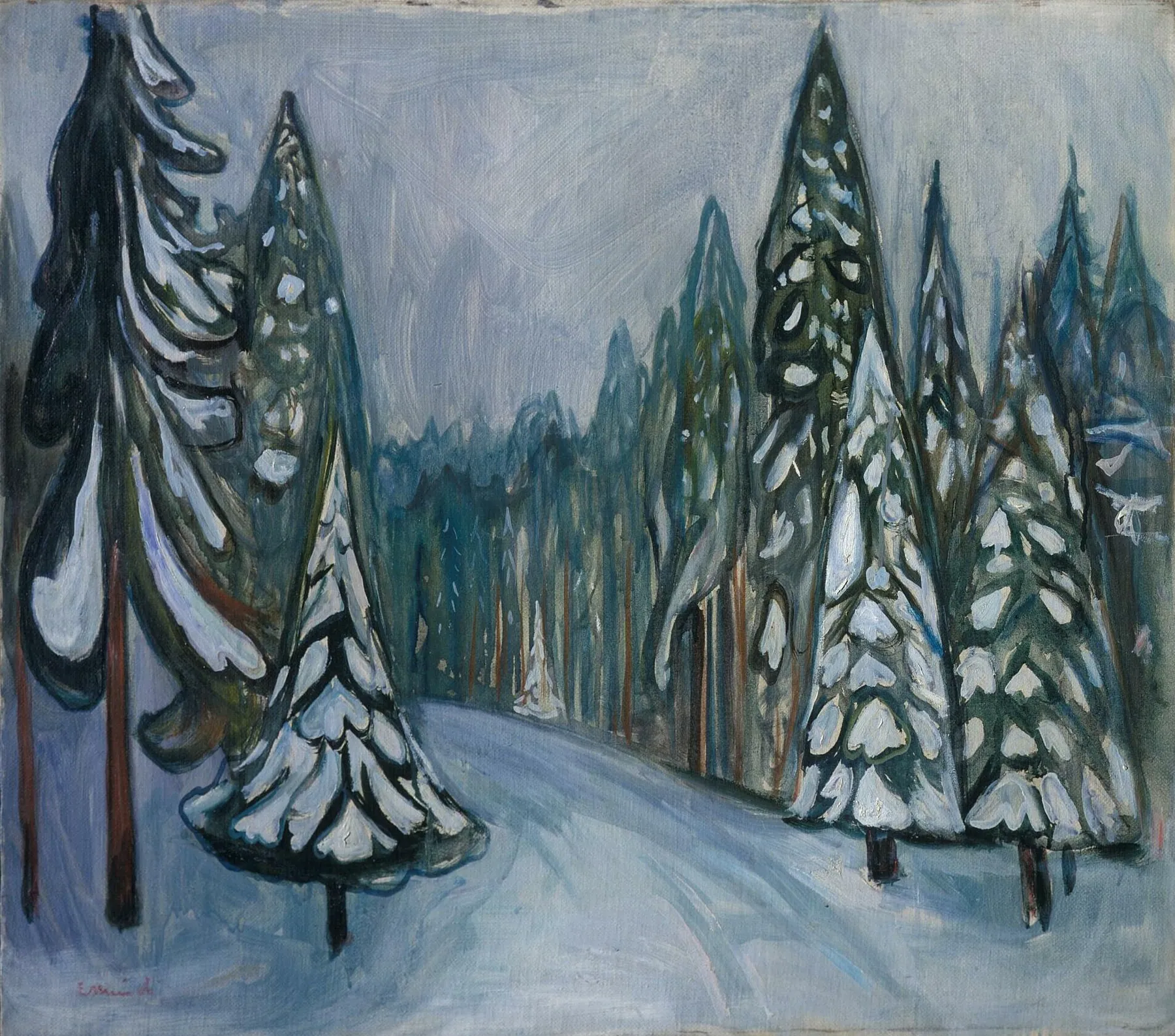 Nieve de primavera, de Edvard Munch