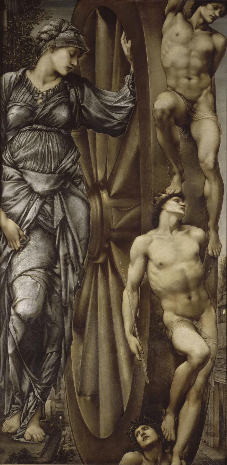 La rueda de la fortuna, de Edward Burne-Jones