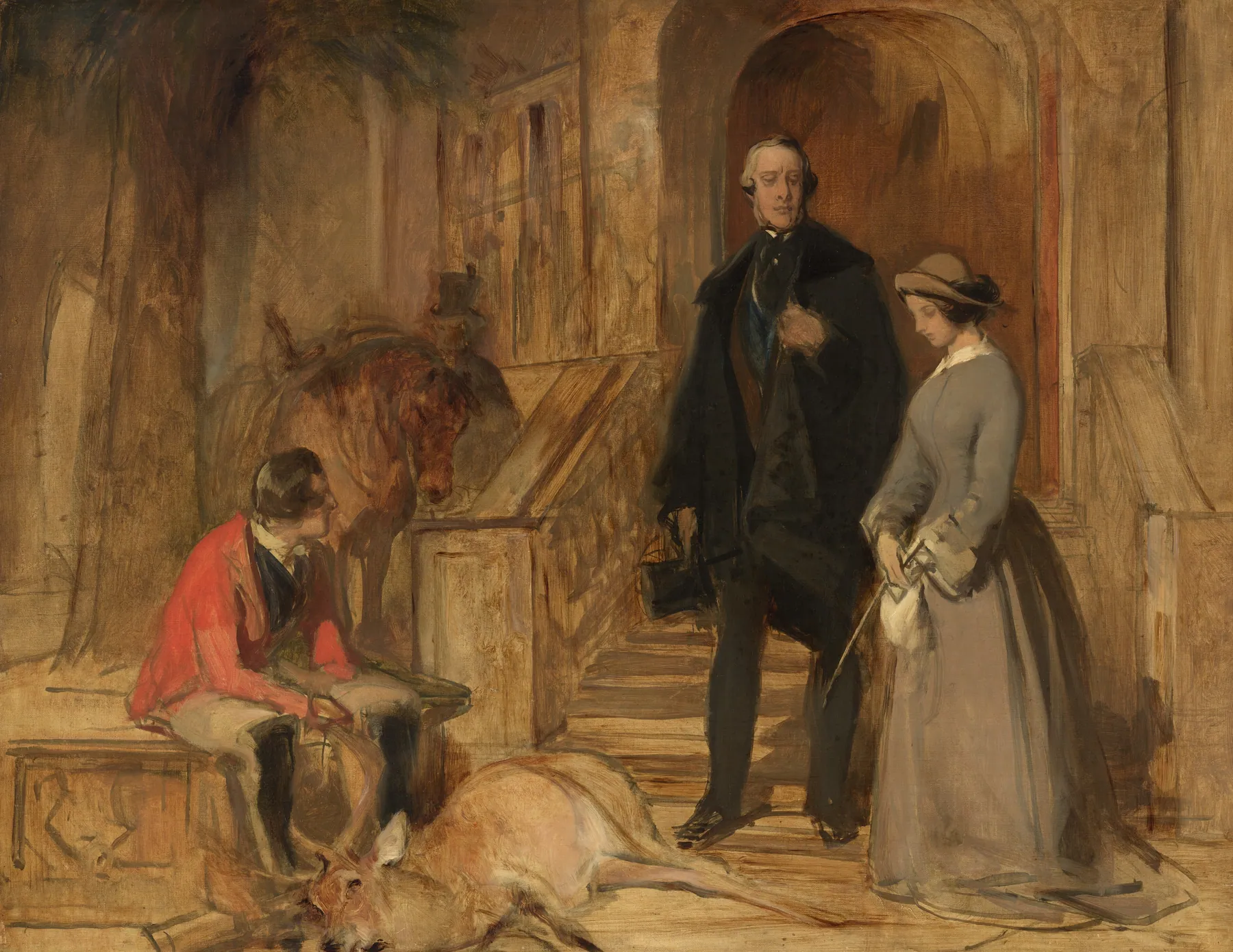 El duque de Devonshire y lady Louisa Egerton, de Edwin Landseer