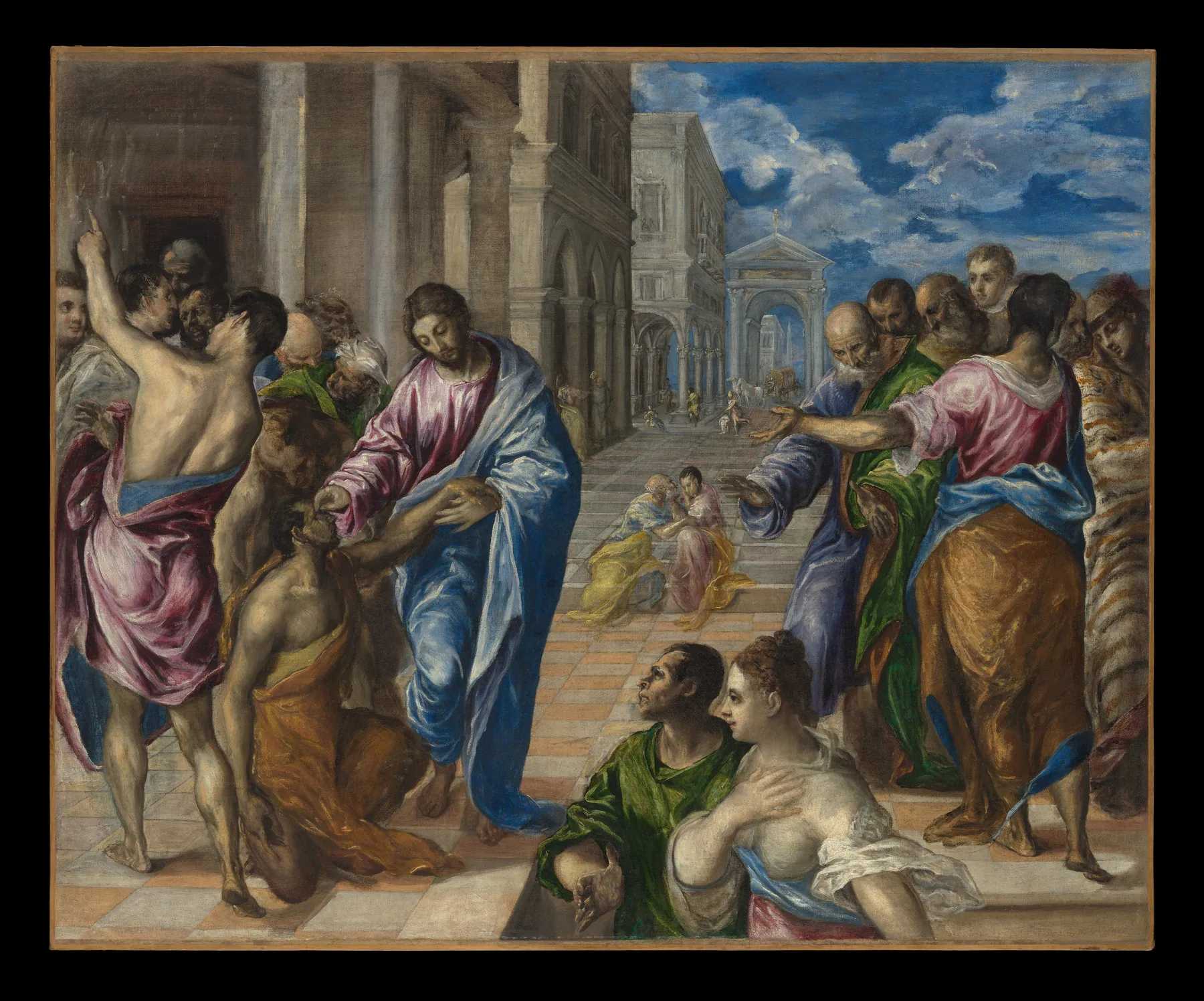 Cristo curando al ciego, de El Greco