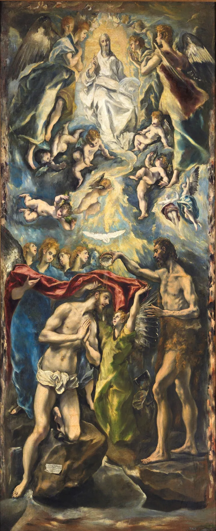 El Bautismo de Cristo, de El Greco