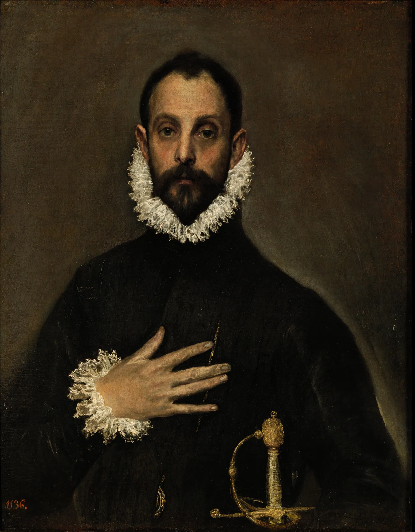 El caballero de la mano en el pecho, de El Greco