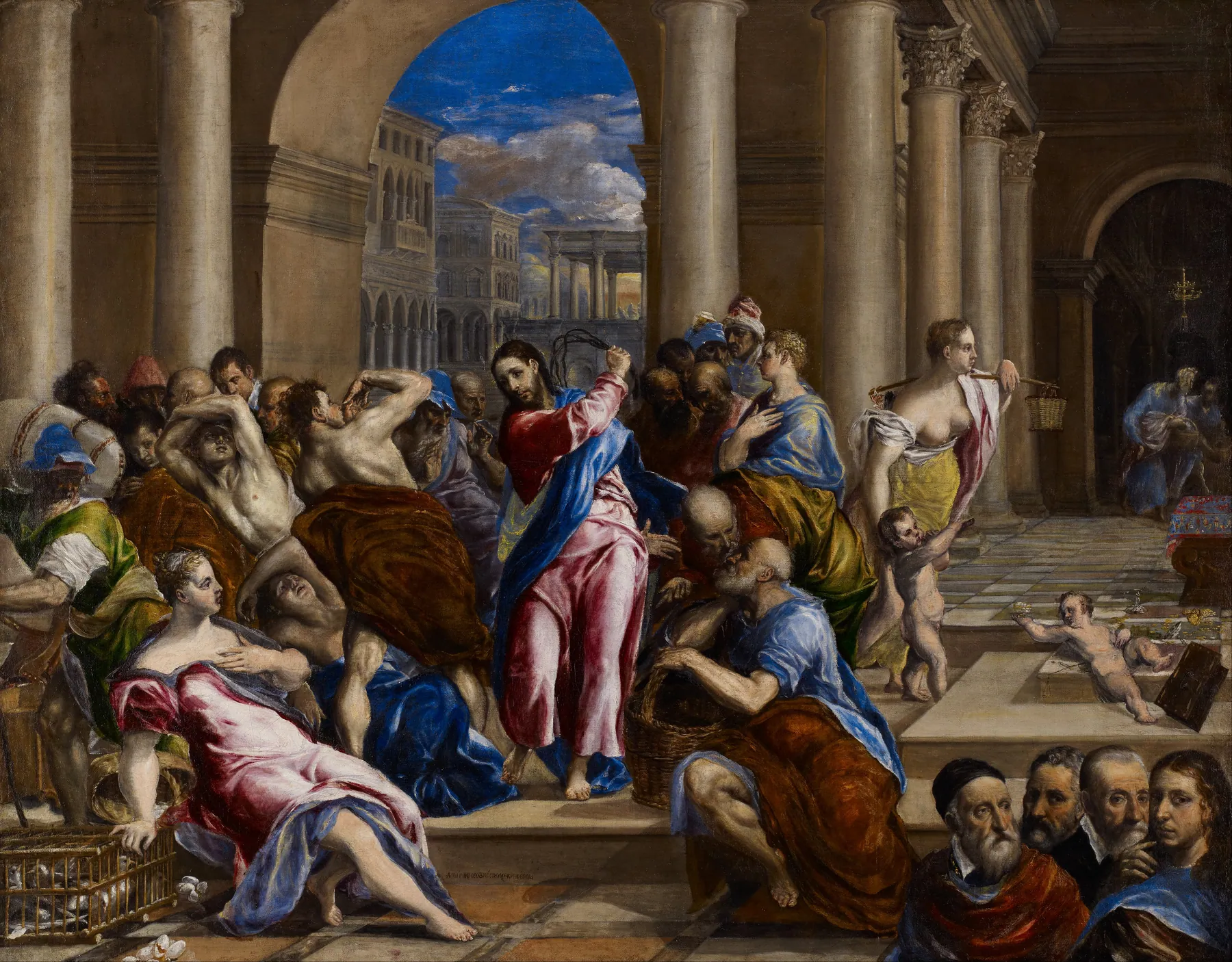 Expulsión de los mercaderes del templo, de El Greco