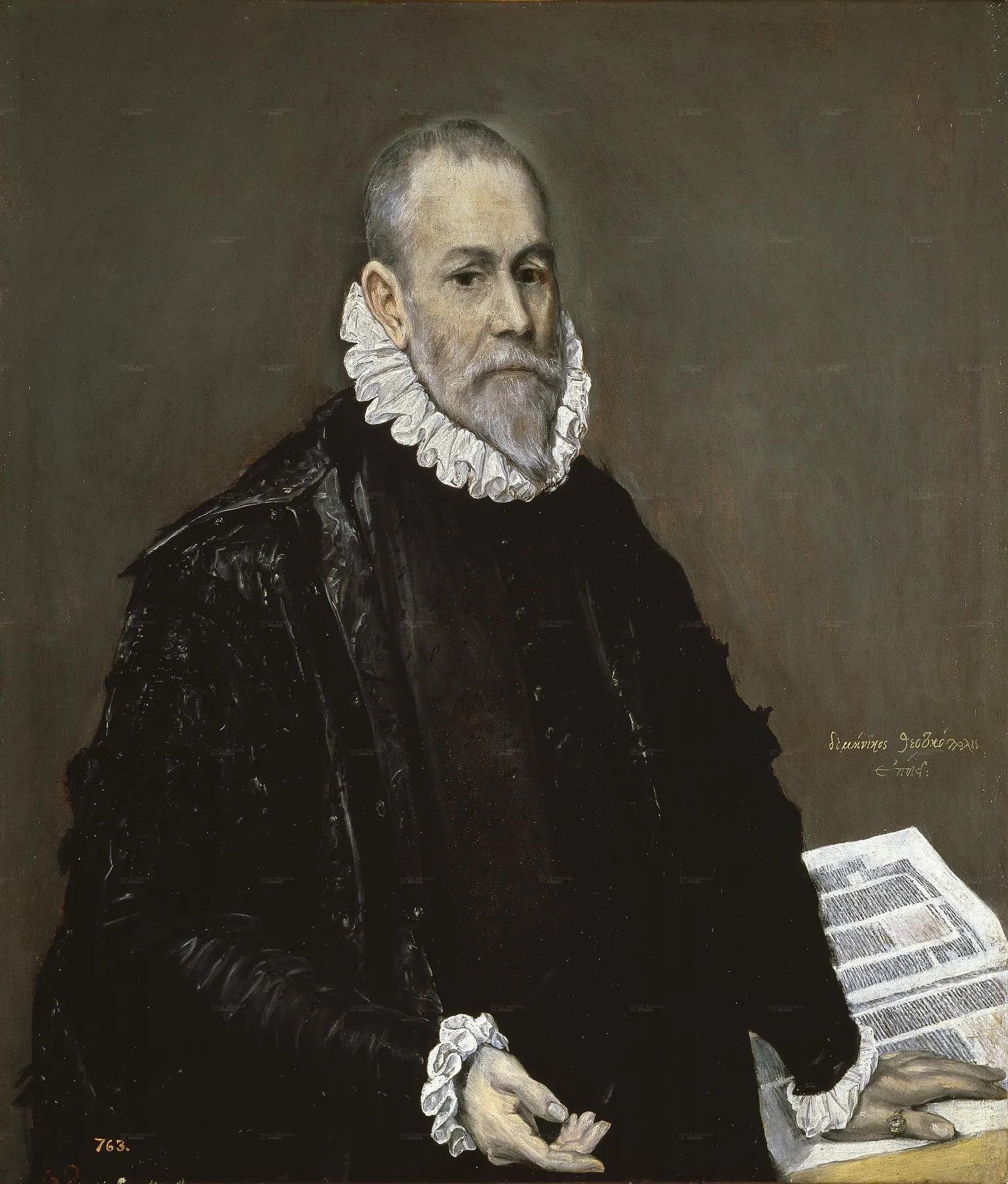 Retrato de un médico, de El Greco