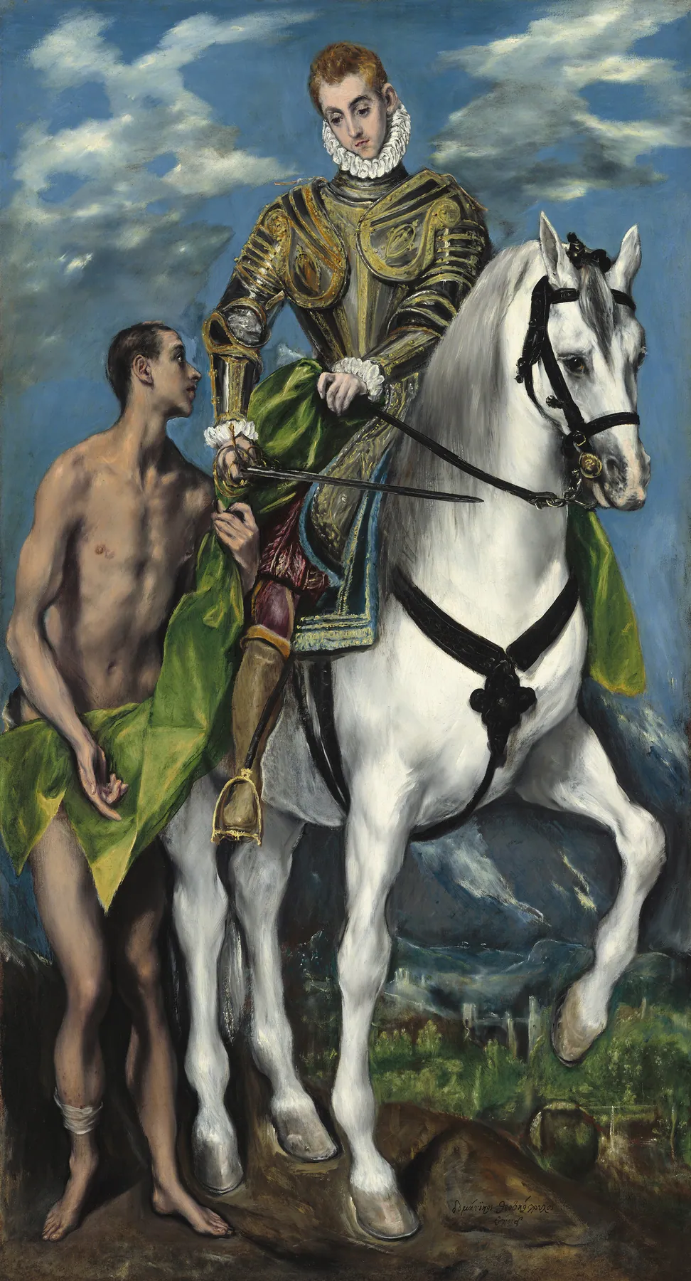 San Martín y el mendigo, de El Greco