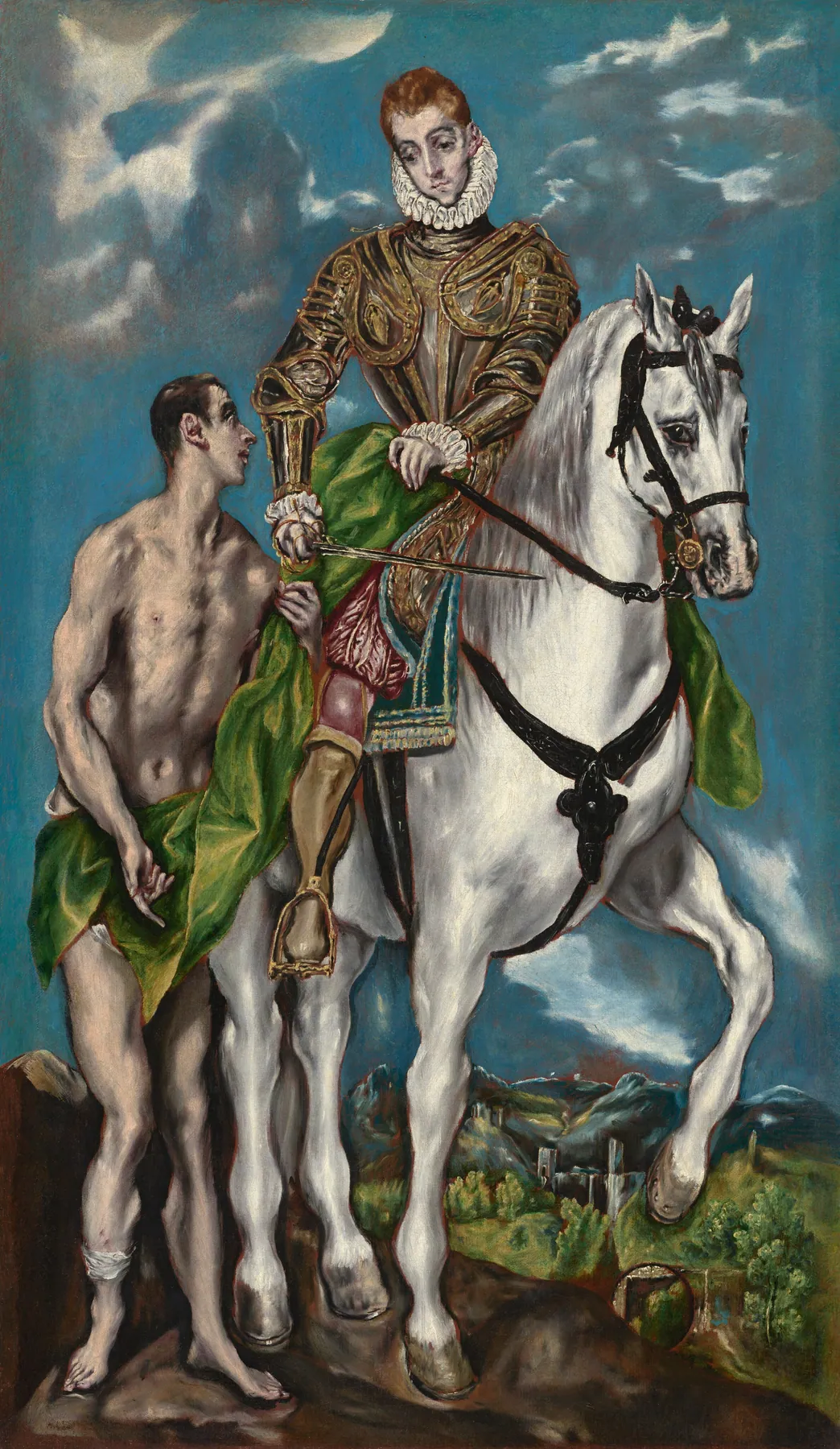 San Martín y el mendigo, de El Greco