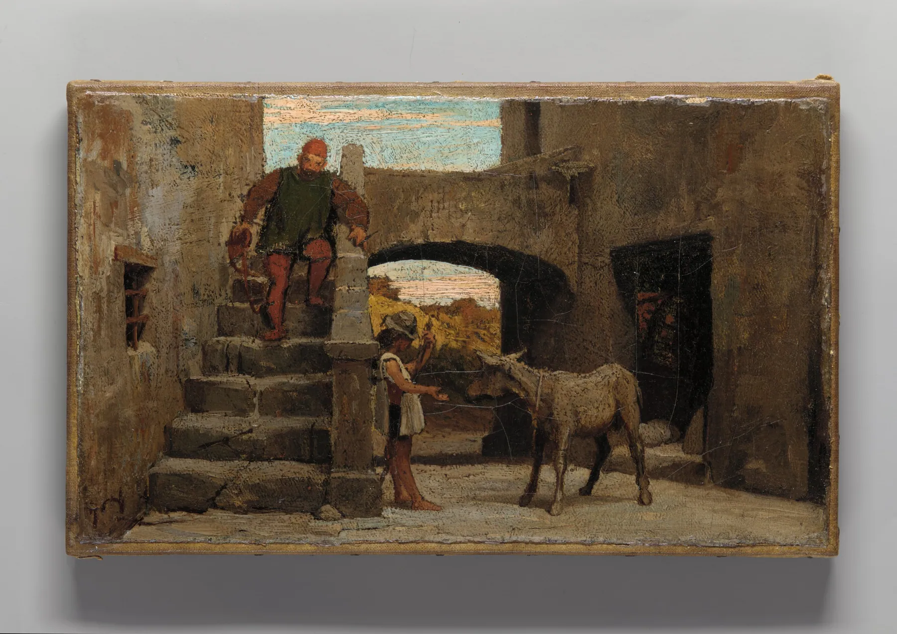 La fábula del molinero, su hijo y el burro n.º 1, de Elihu Vedder
