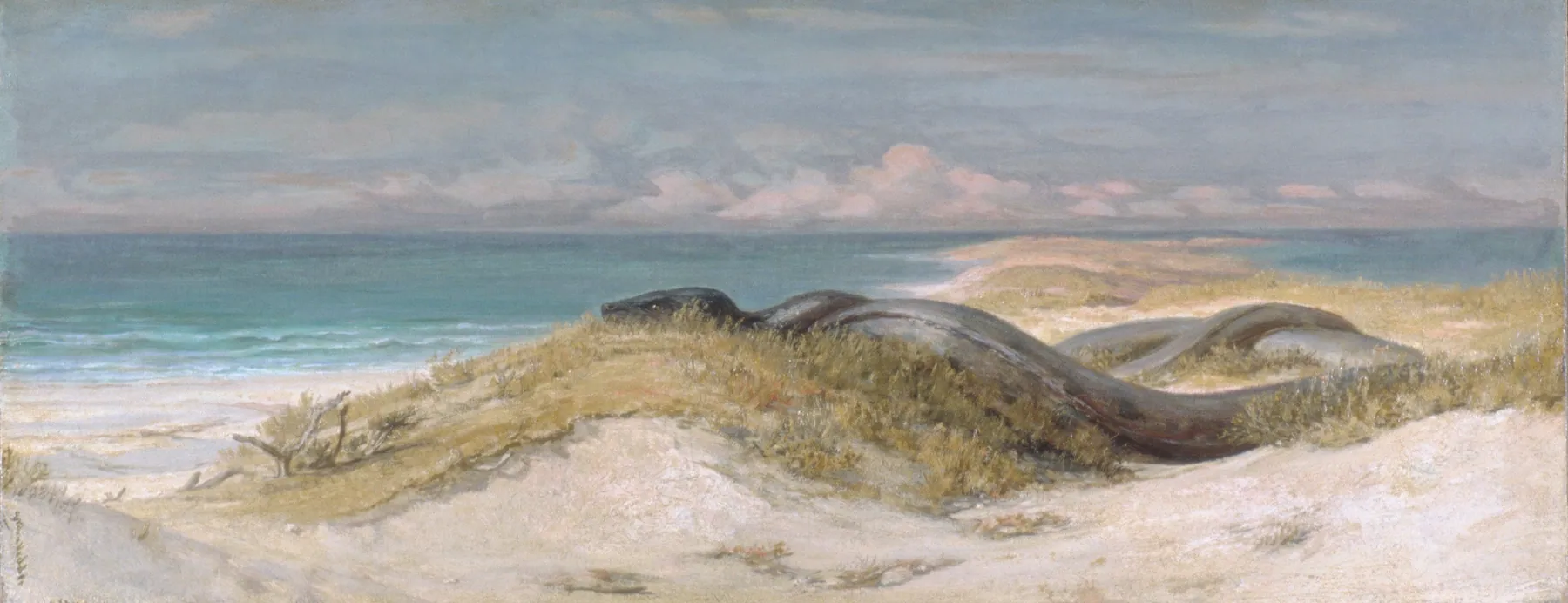 La guarida de la serpiente marina, de Elihu Vedder