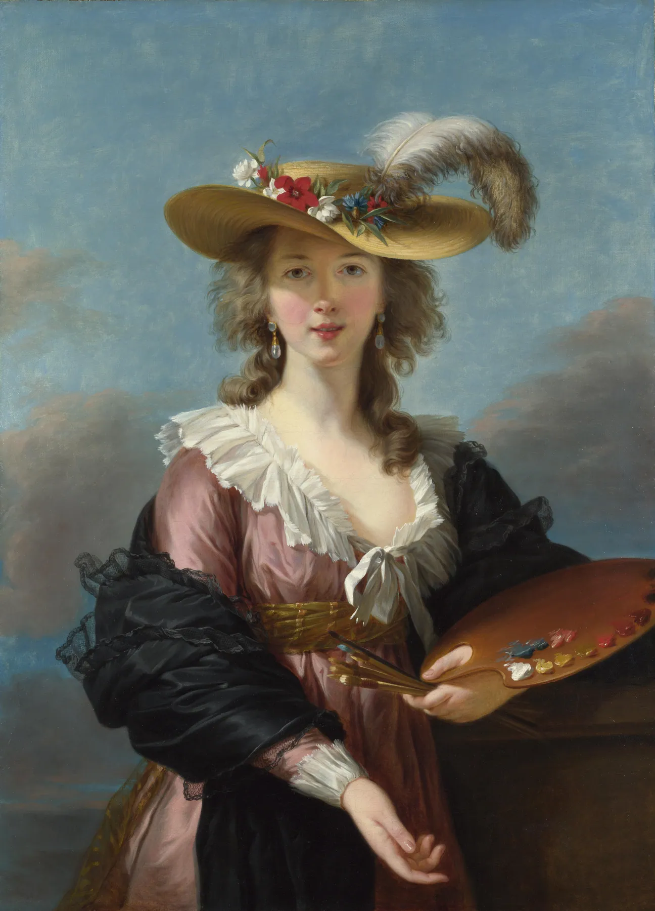 Autorretrato con sombrero de paja, de Élisabeth Vigée Le Brun