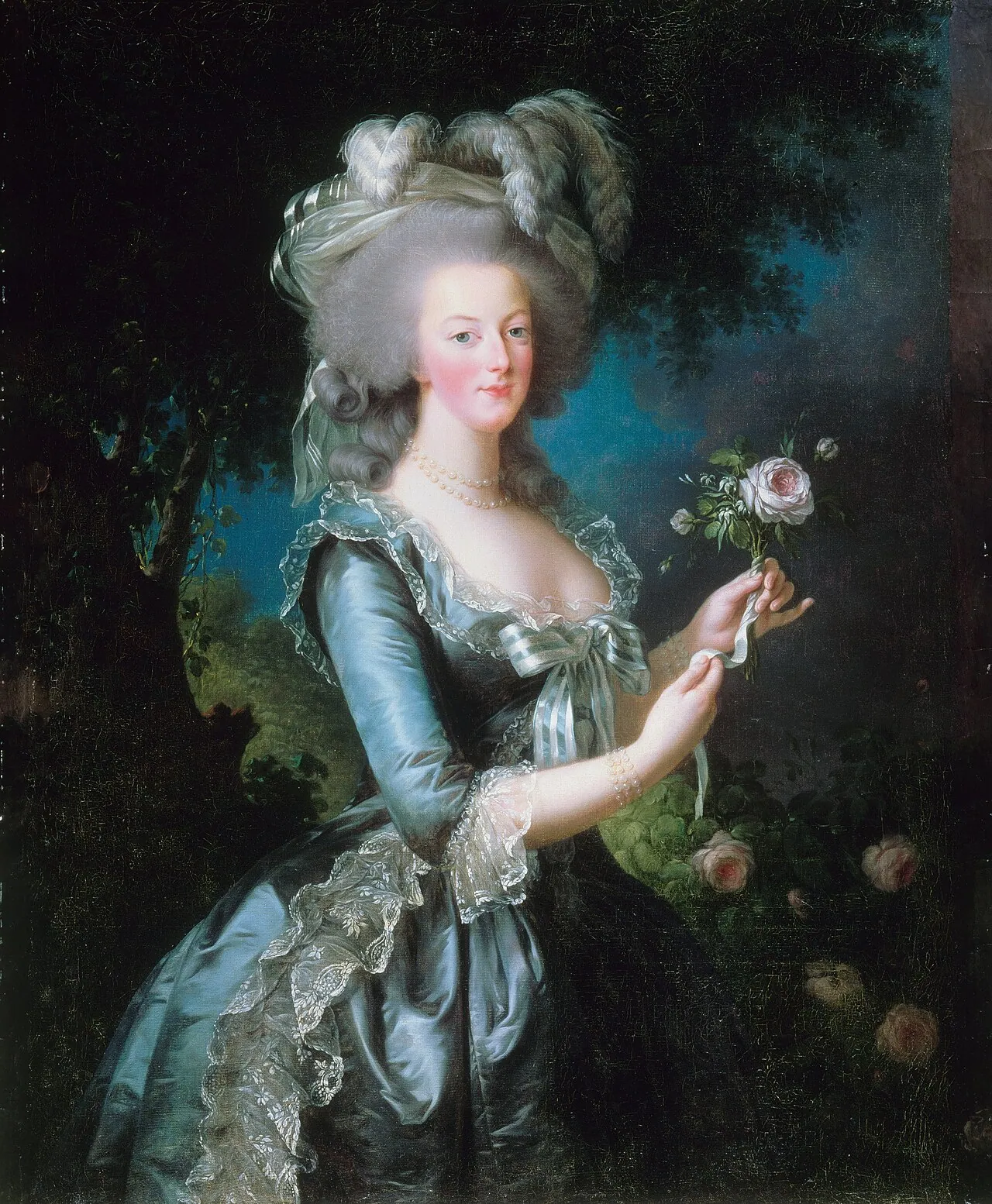 María Antonieta con una rosa, de Élisabeth Vigée Le Brun