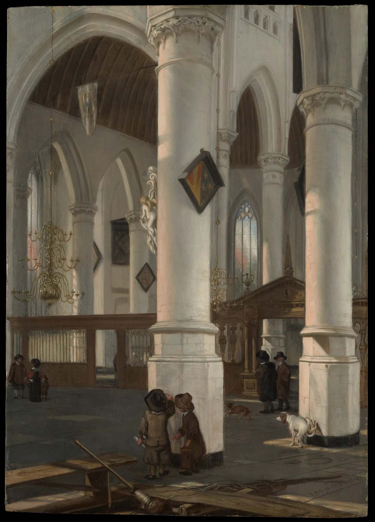 Interior de la Oude Kerk, Delft, de Emanuel de Witte