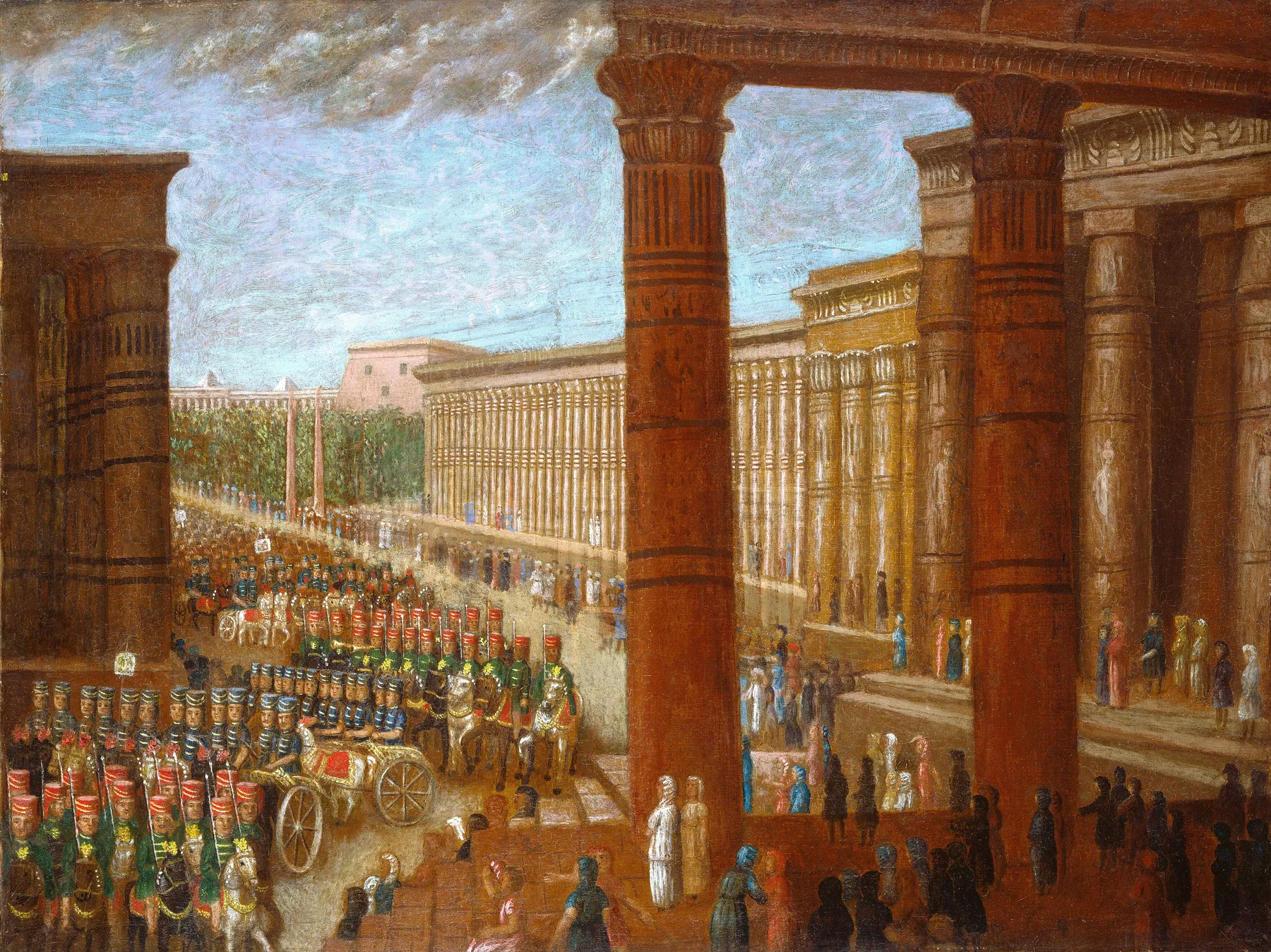 El ejército del faraón en marcha, de Erastus Salisbury Field