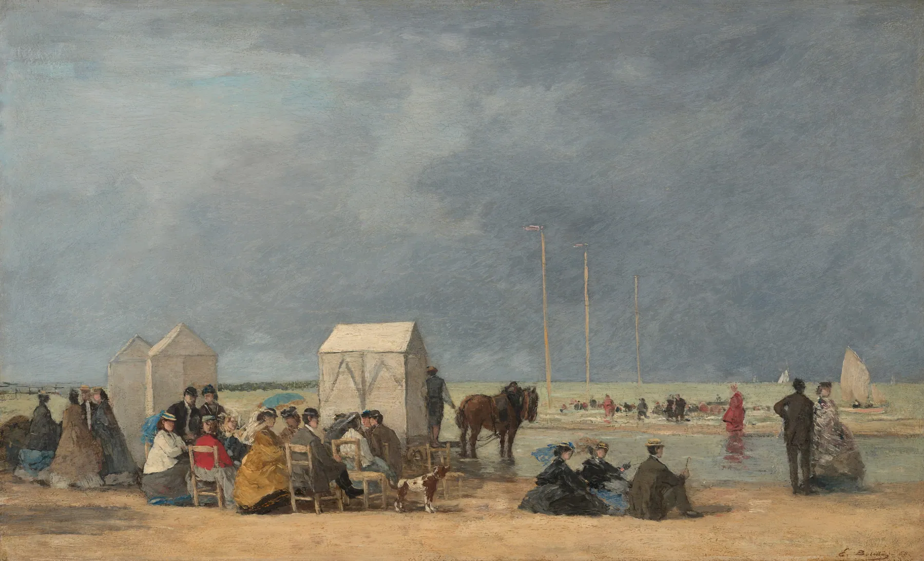 Hora de baño en Deauville, de Eugène Boudin