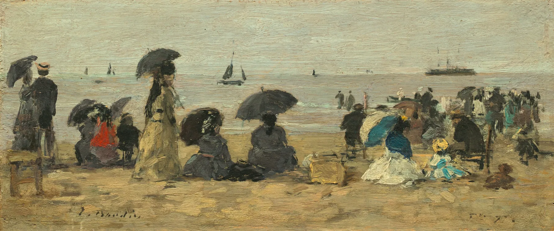 La playa, de Eugène Boudin