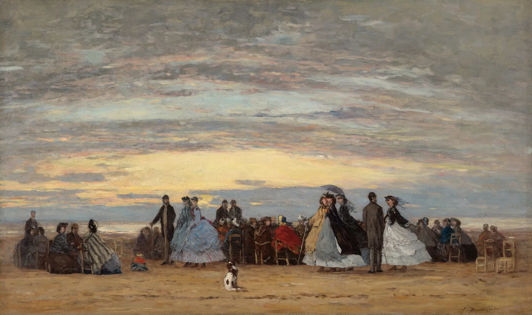 La playa de Villerville, de Eugène Boudin
