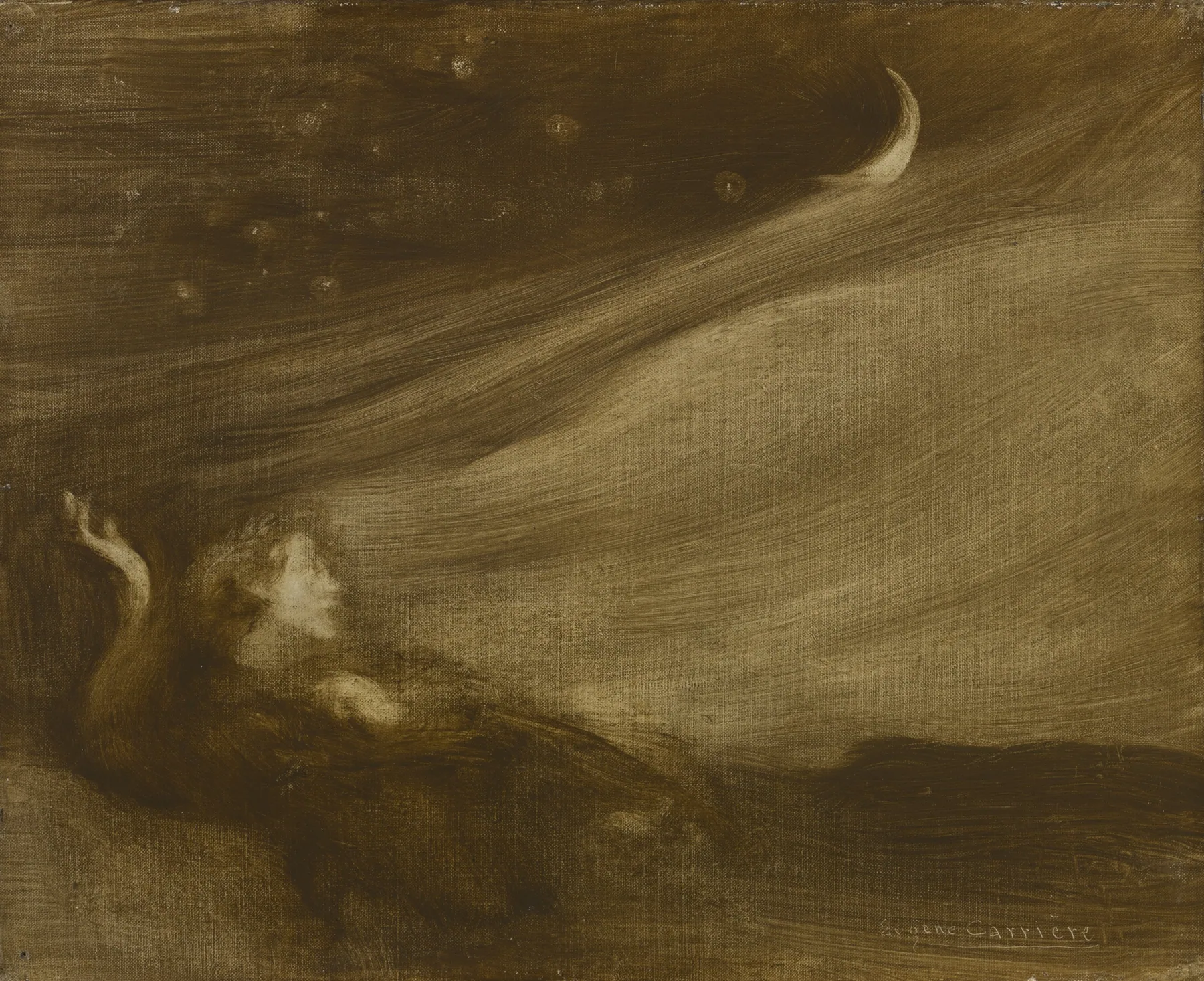 El contemplador, de Eugène Carrière