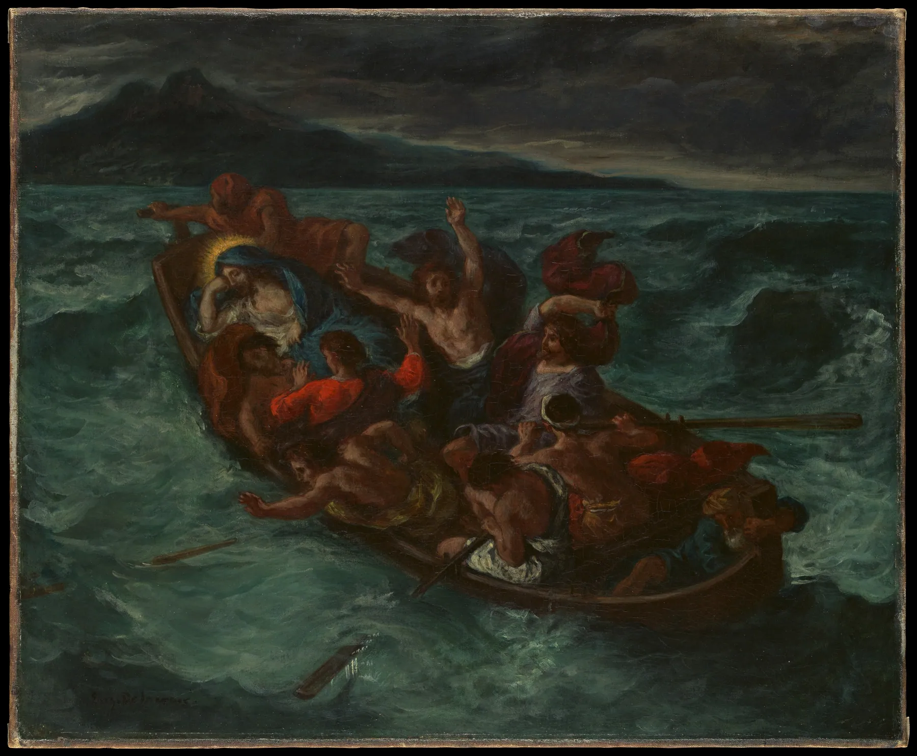Cristo dormido durante la tempestad, de Eugène Delacroix