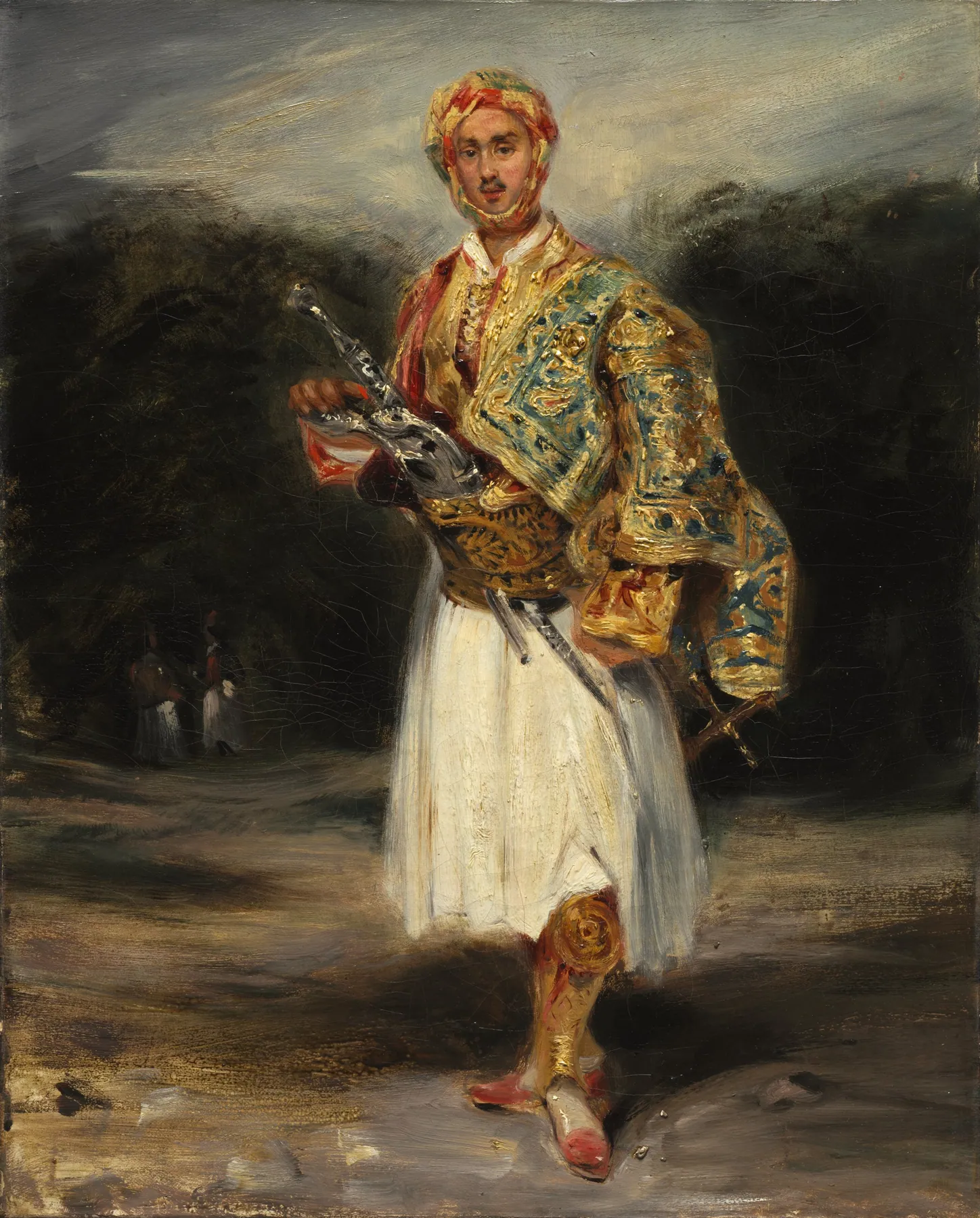El conde Demetrius de Palatiano con traje suliota, de Eugène Delacroix