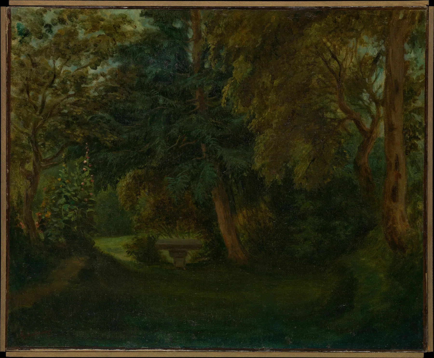 El jardín de George Sand en Nohant, de Eugène Delacroix