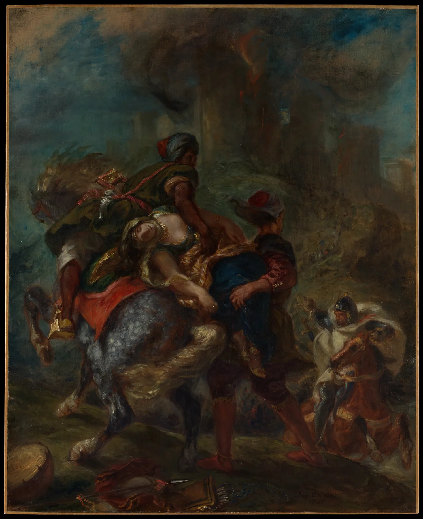 El rapto de Rebeca, de Eugène Delacroix