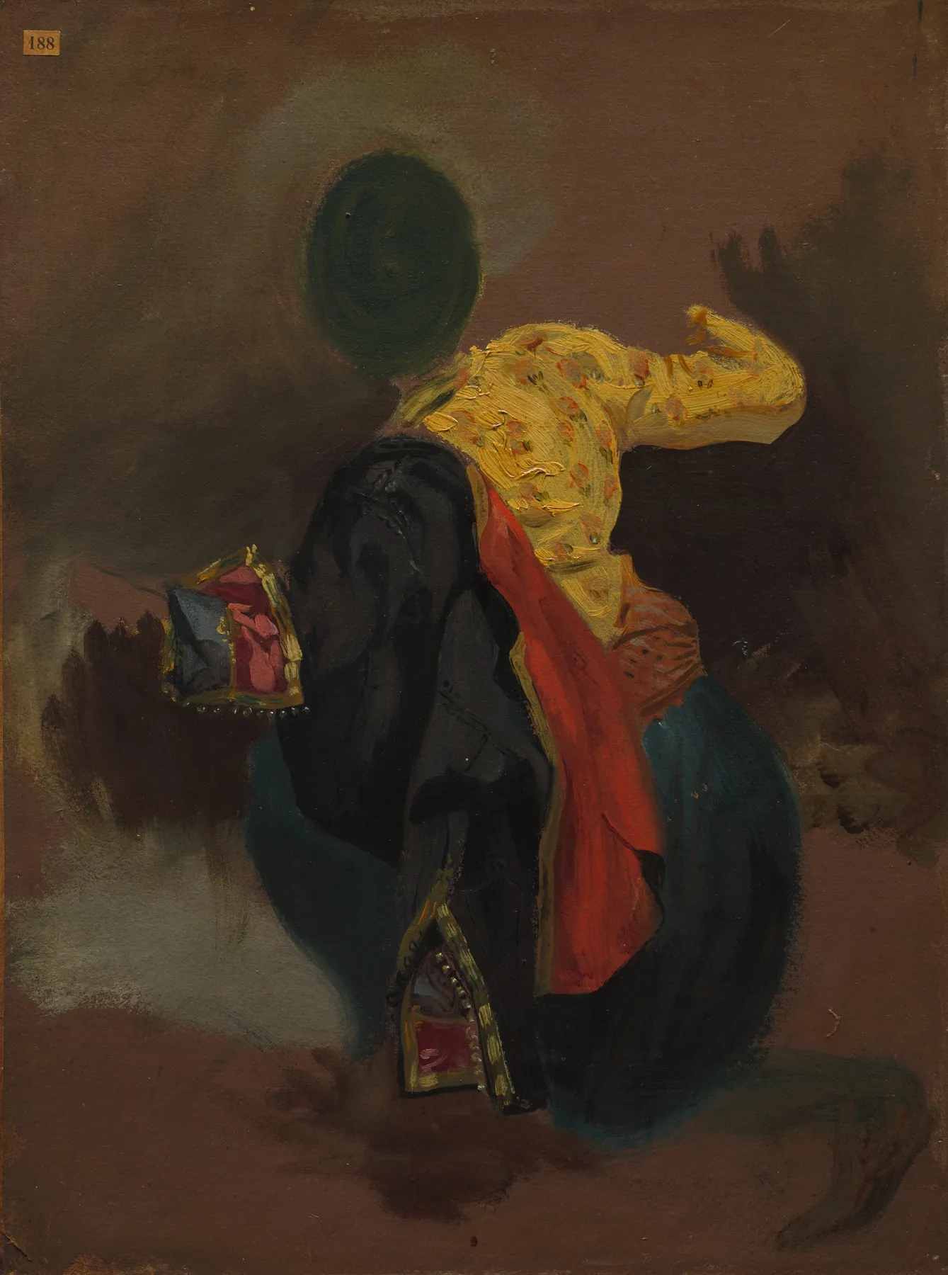 Figura con traje turco, de Eugène Delacroix