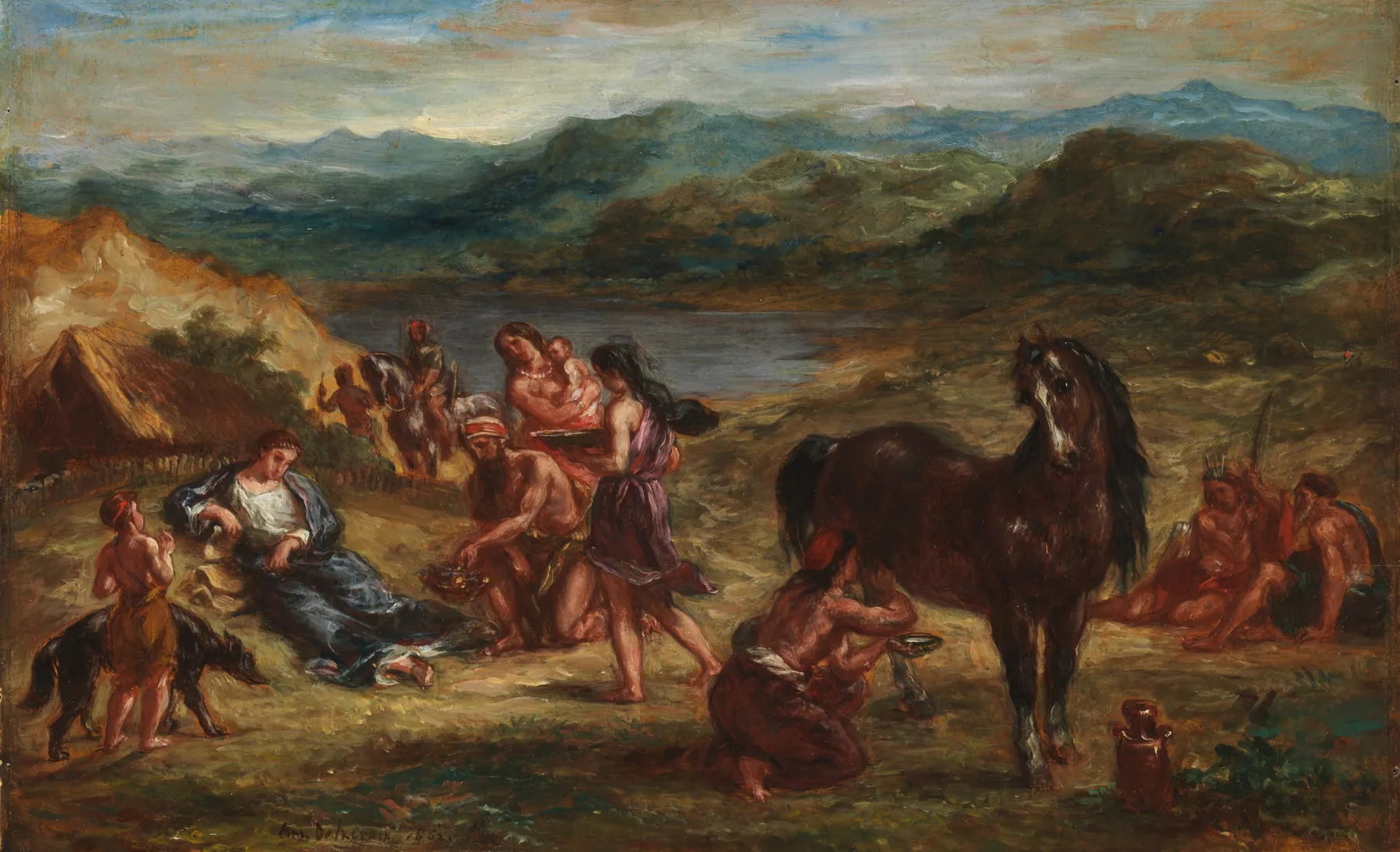 Ovidio entre los escitas, de Eugène Delacroix
