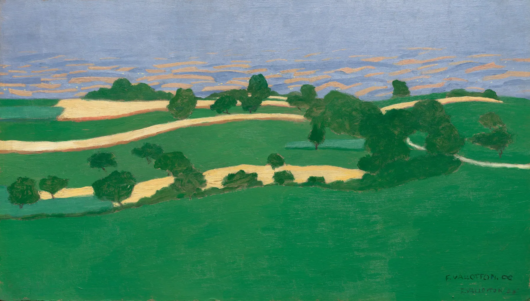 Campos de maíz, de Félix Vallotton
