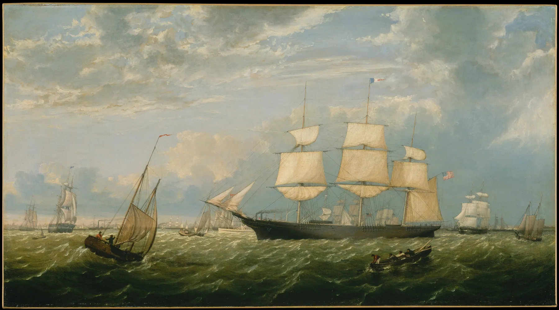 El Golden State entrando en el puerto de Nueva York, de Fitz Henry Lane