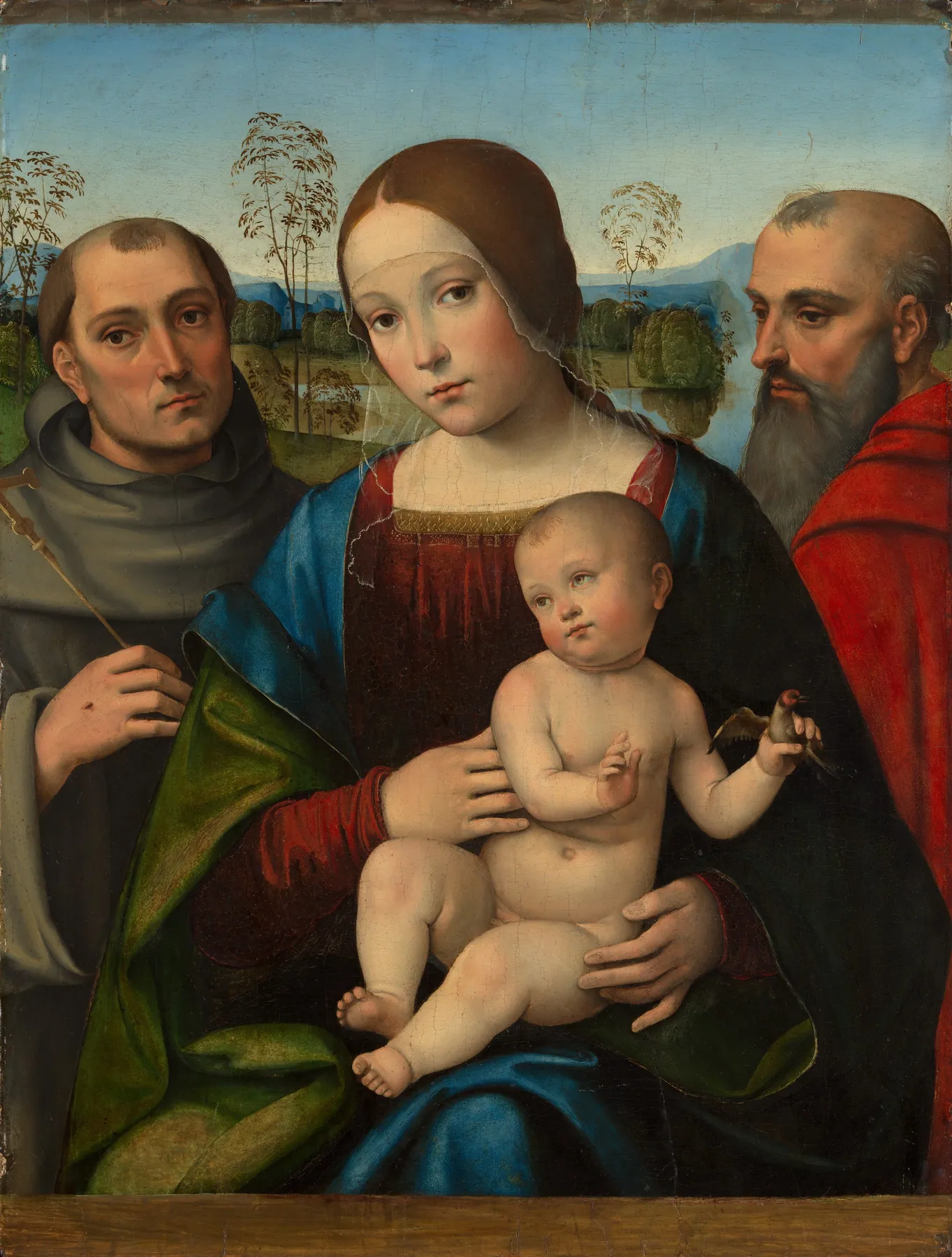 Virgen con el Niño y los santos Francisco y Jerónimo, de Francesco Francia