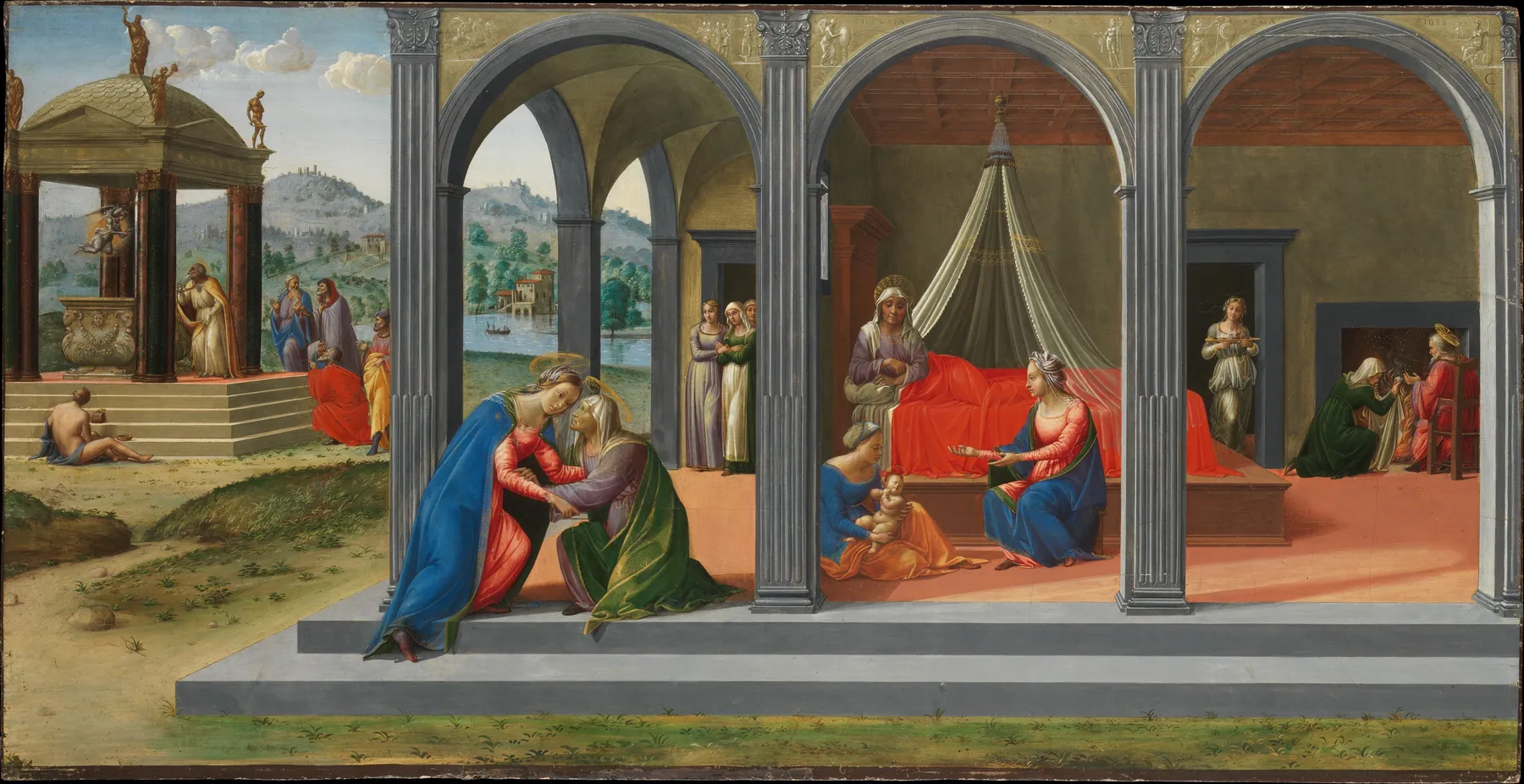Escenas de la vida de San Juan Bautista, de Francesco Granacci