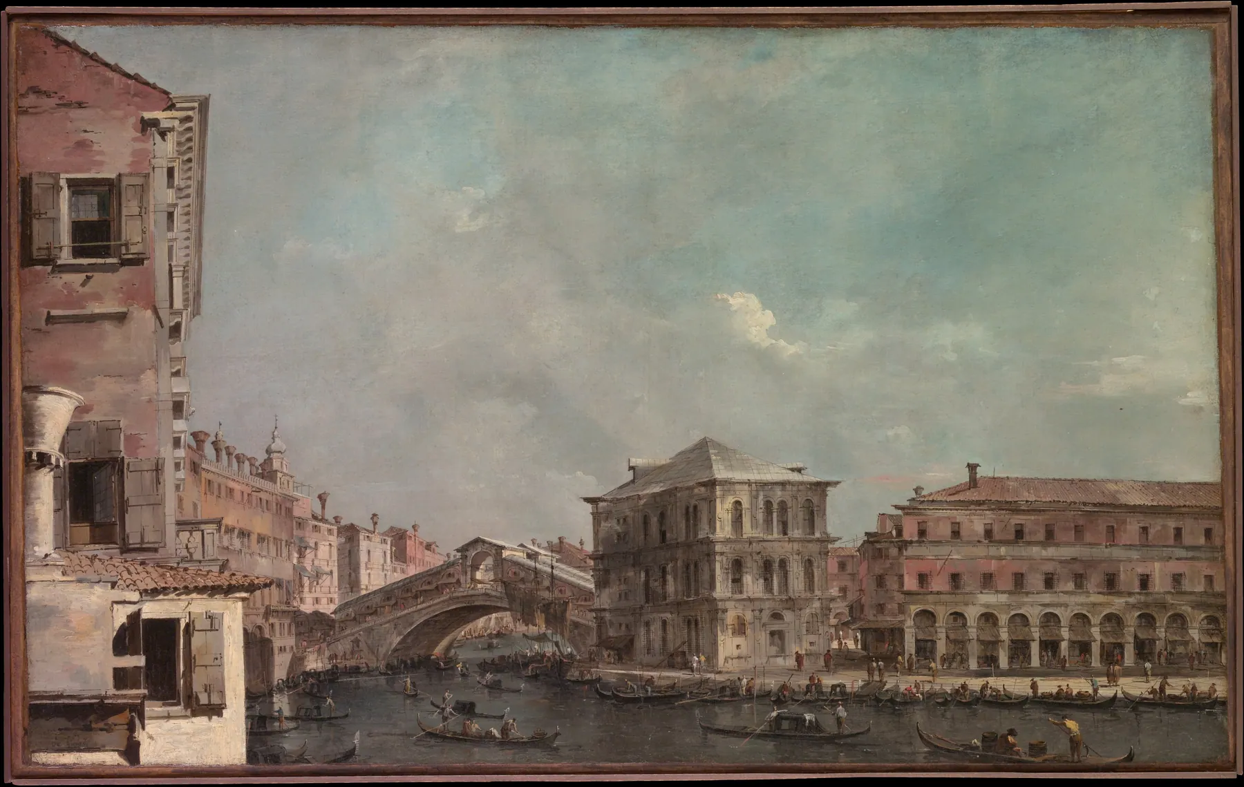 El Gran Canal sobre el Rialto, de Francesco Guardi