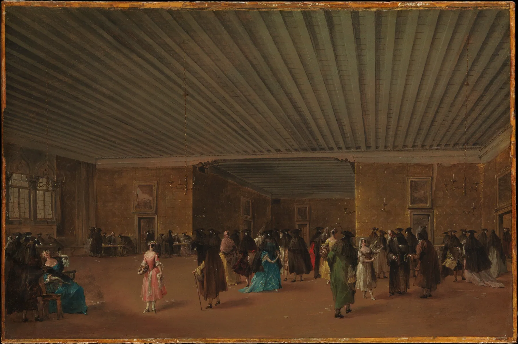 El Ridotto Pubblico en el Palazzo Dandolo, de Francesco Guardi