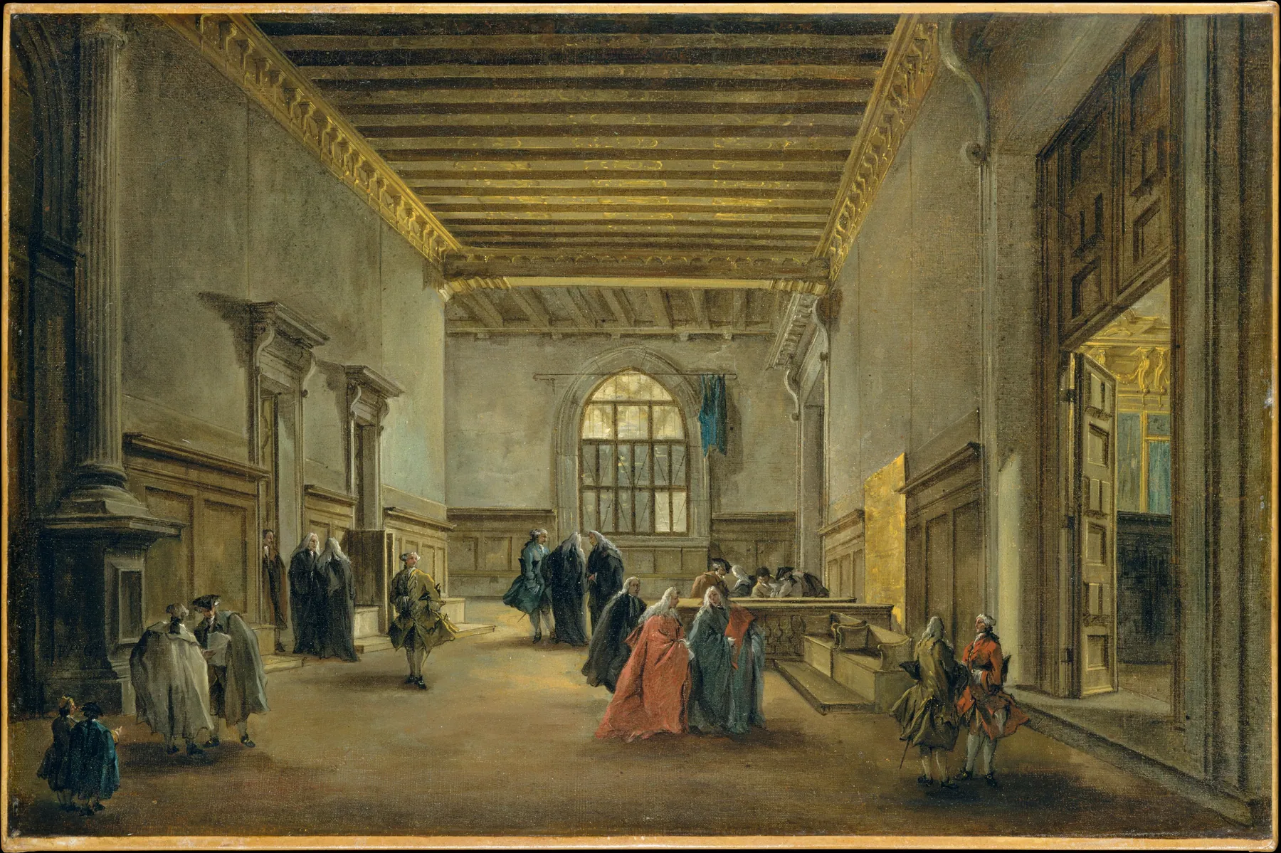 La antecámara de la Sala del Maggior Consiglio, de Francesco Guardi