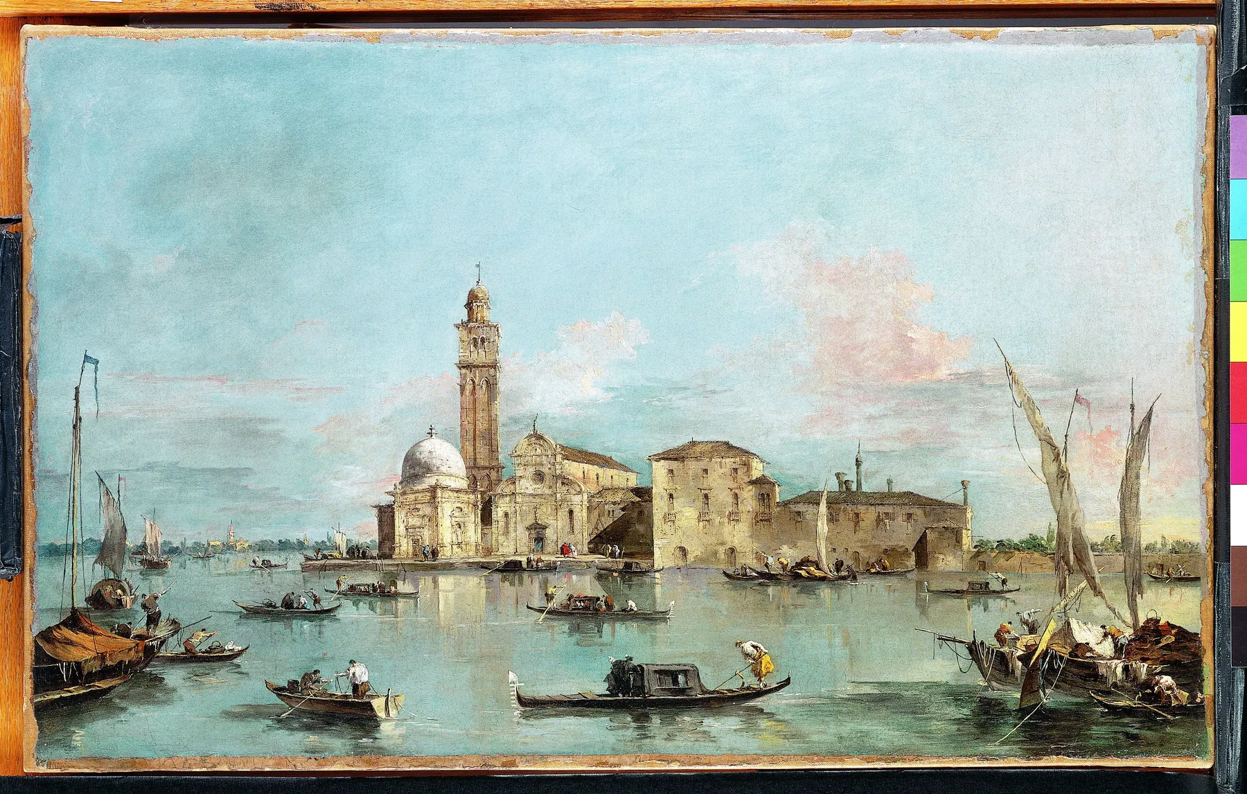 La isla de San Michele, Venecia, de Francesco Guardi