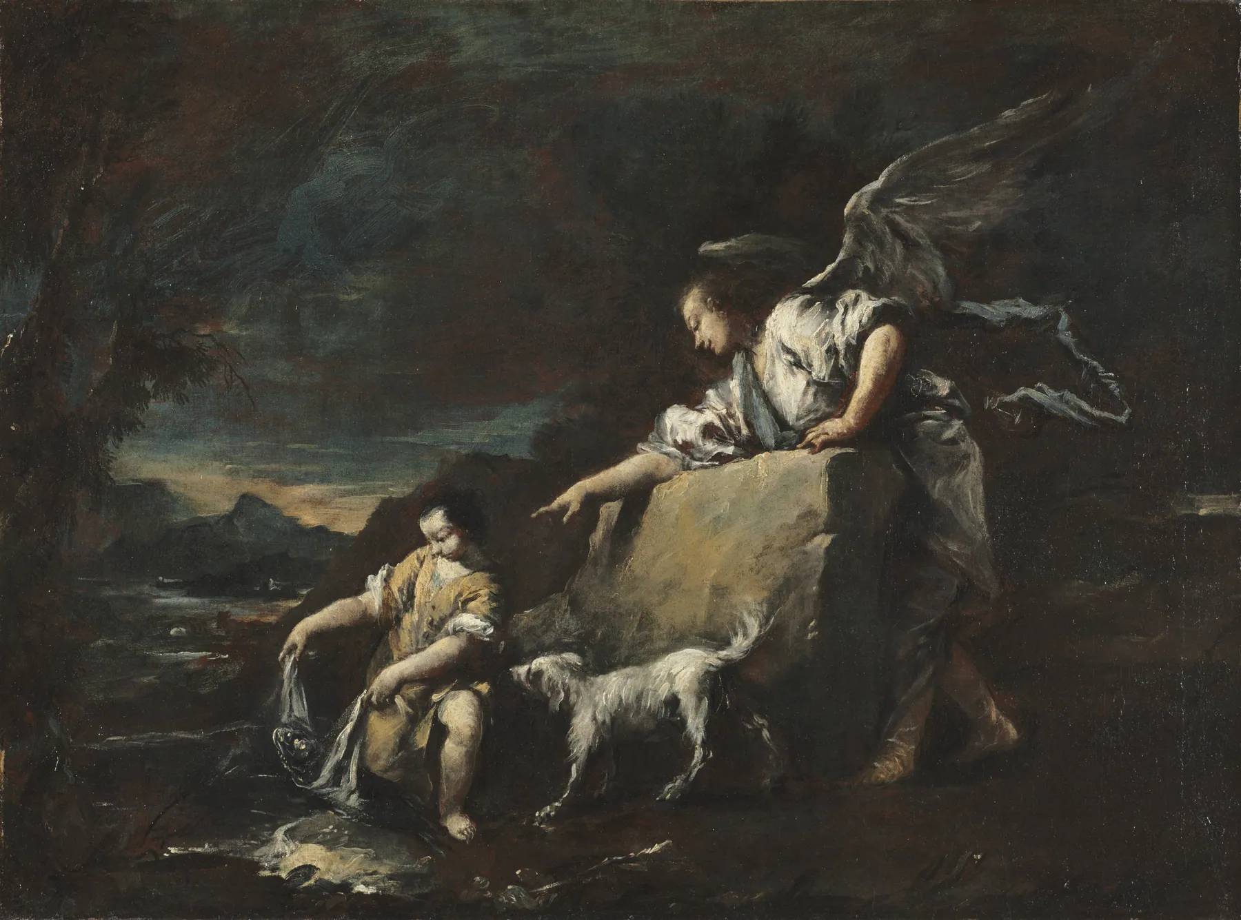 Tobías y el ángel, de Francesco Guardi