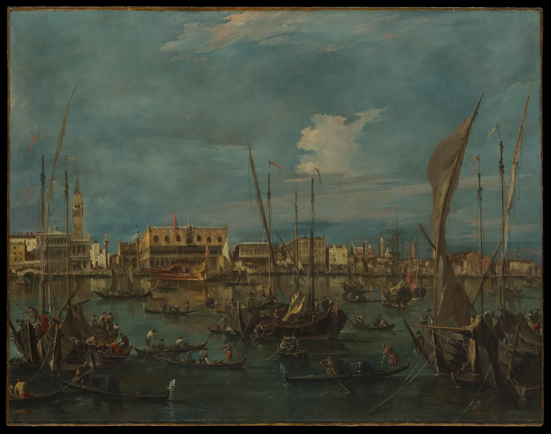 Venecia desde la cuenca de San Marco, de Francesco Guardi