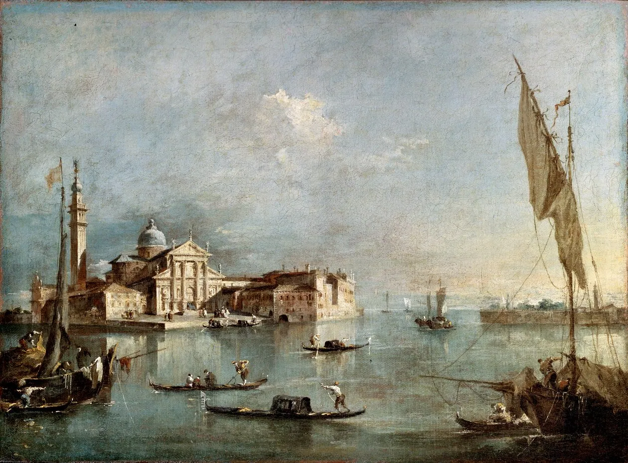 Vista de la isla de San Giorgio Maggiore, de Francesco Guardi