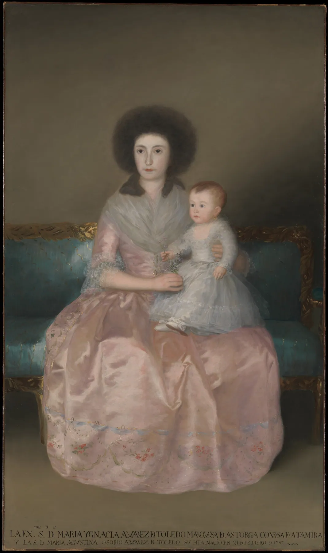 La condesa de Altamira y su hija María Agustina, de Francisco de Goya