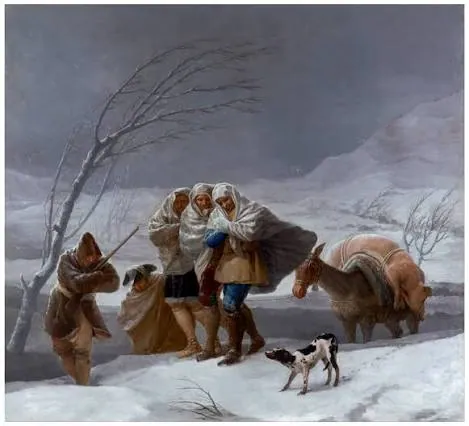 La nevada o El invierno, de Francisco de Goya