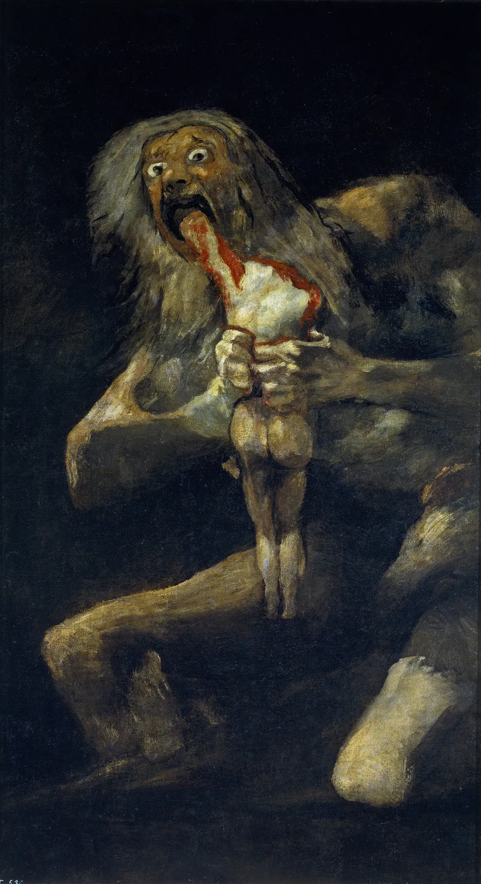 Saturno devorando a un hijo, de Francisco de Goya