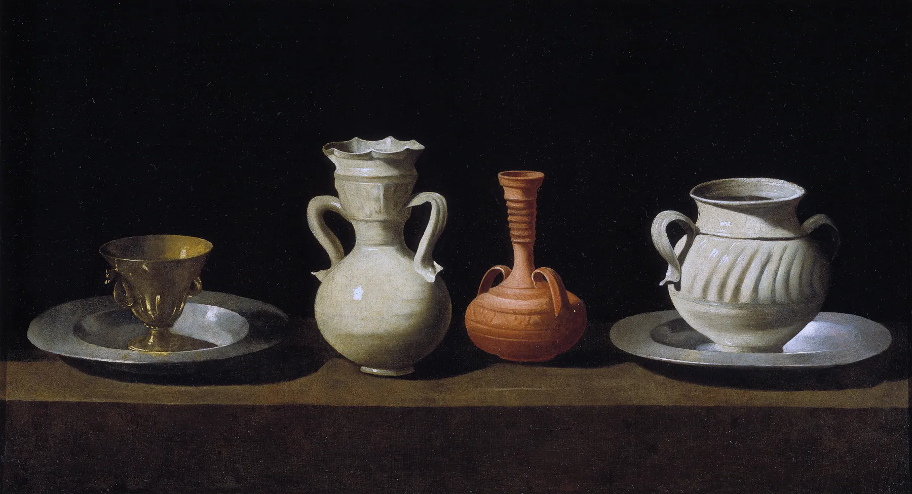 Bodegón con cacharros, de Francisco de Zurbarán