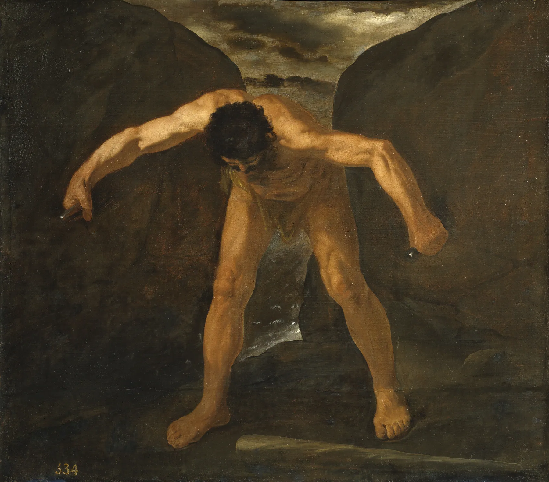 Hércules separando los montes Calpe y Abyla, de Francisco de Zurbarán