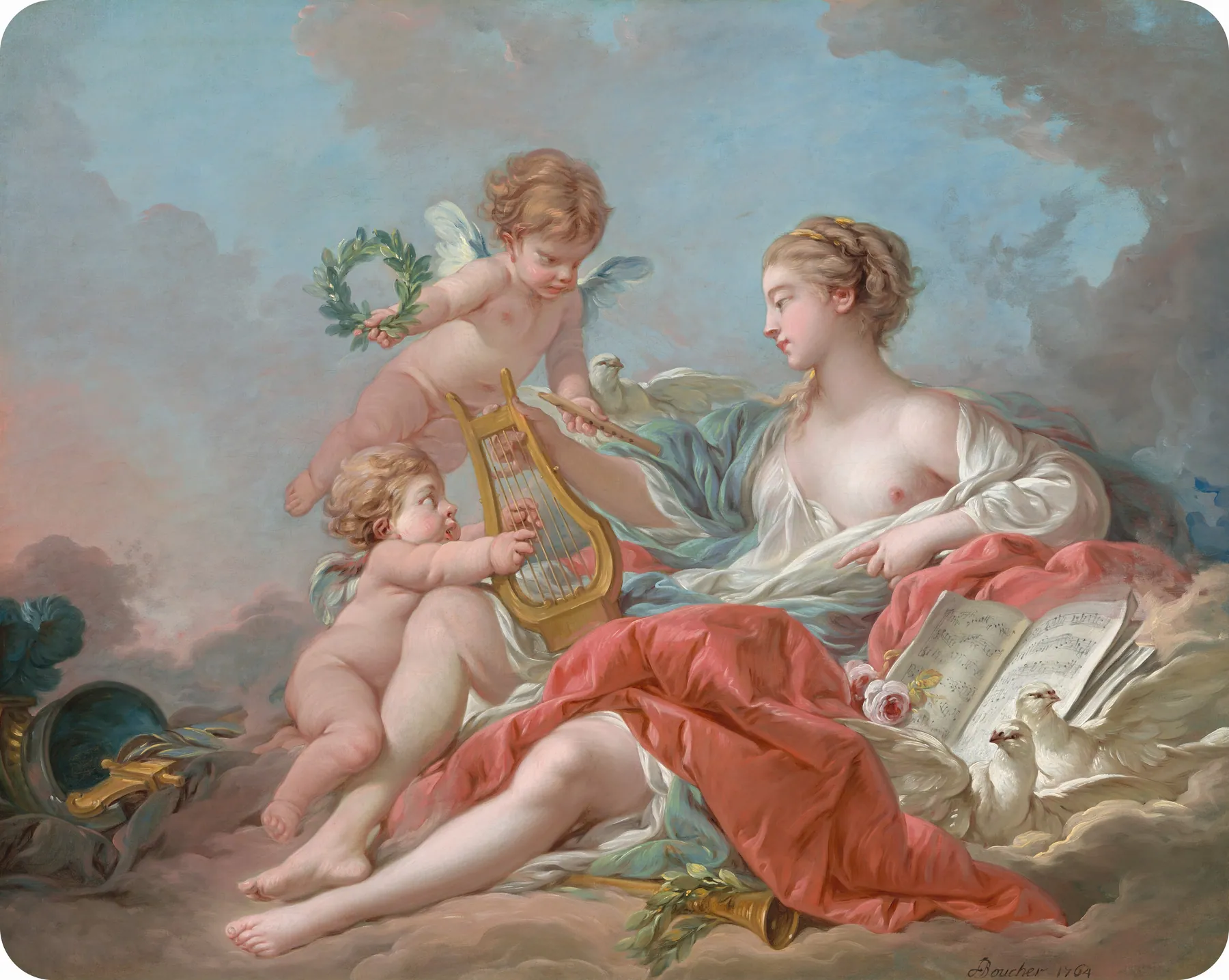Alegoría de la música, de François Boucher