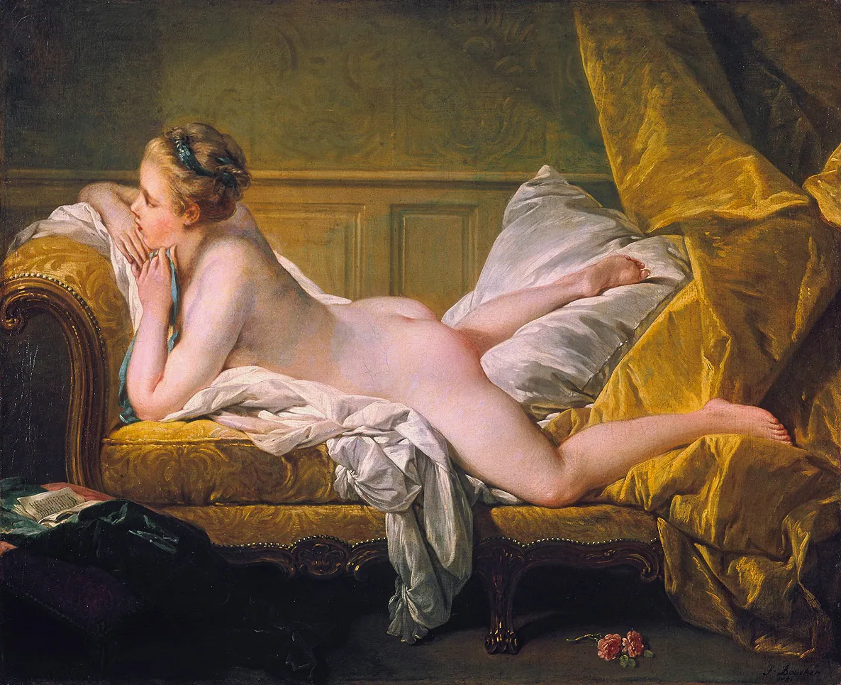 Desnudo descansando, de François Boucher