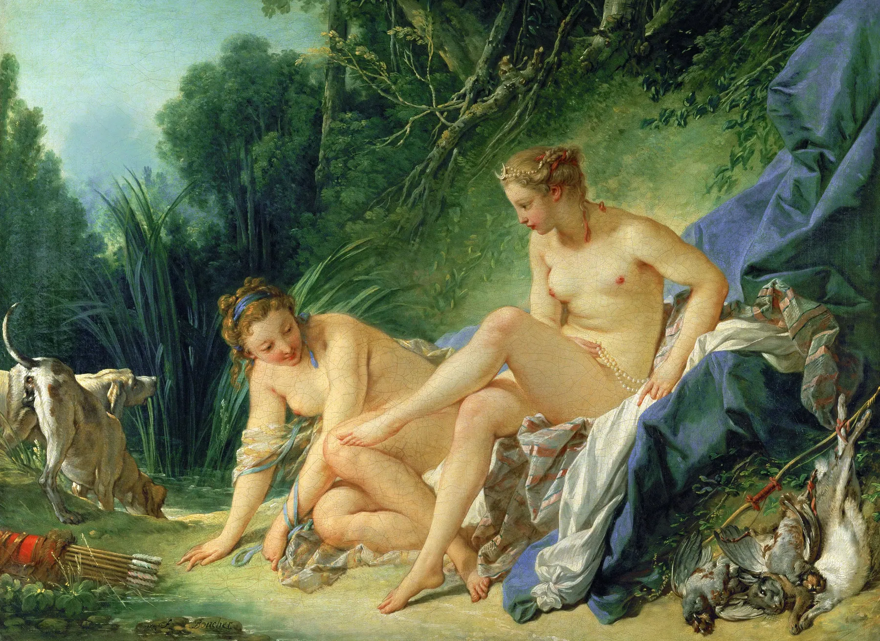 Diana saliendo del baño, de François Boucher