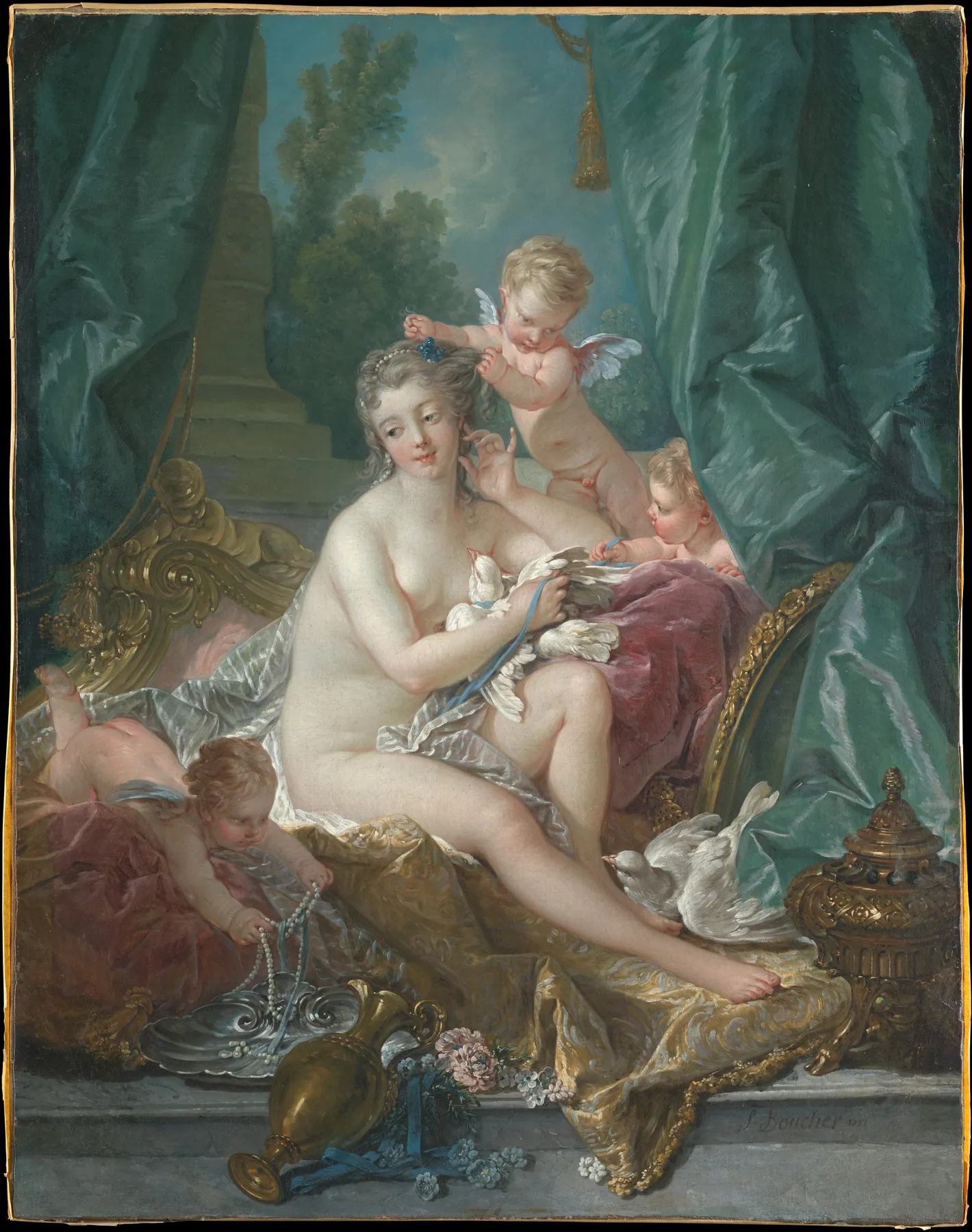 El tocador de Venus, de François Boucher
