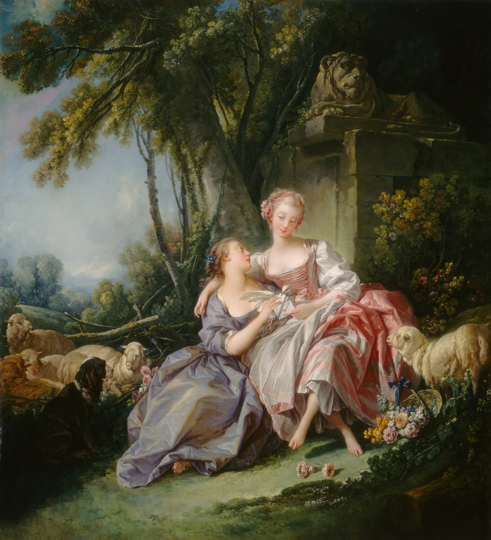 La carta de amor, de François Boucher