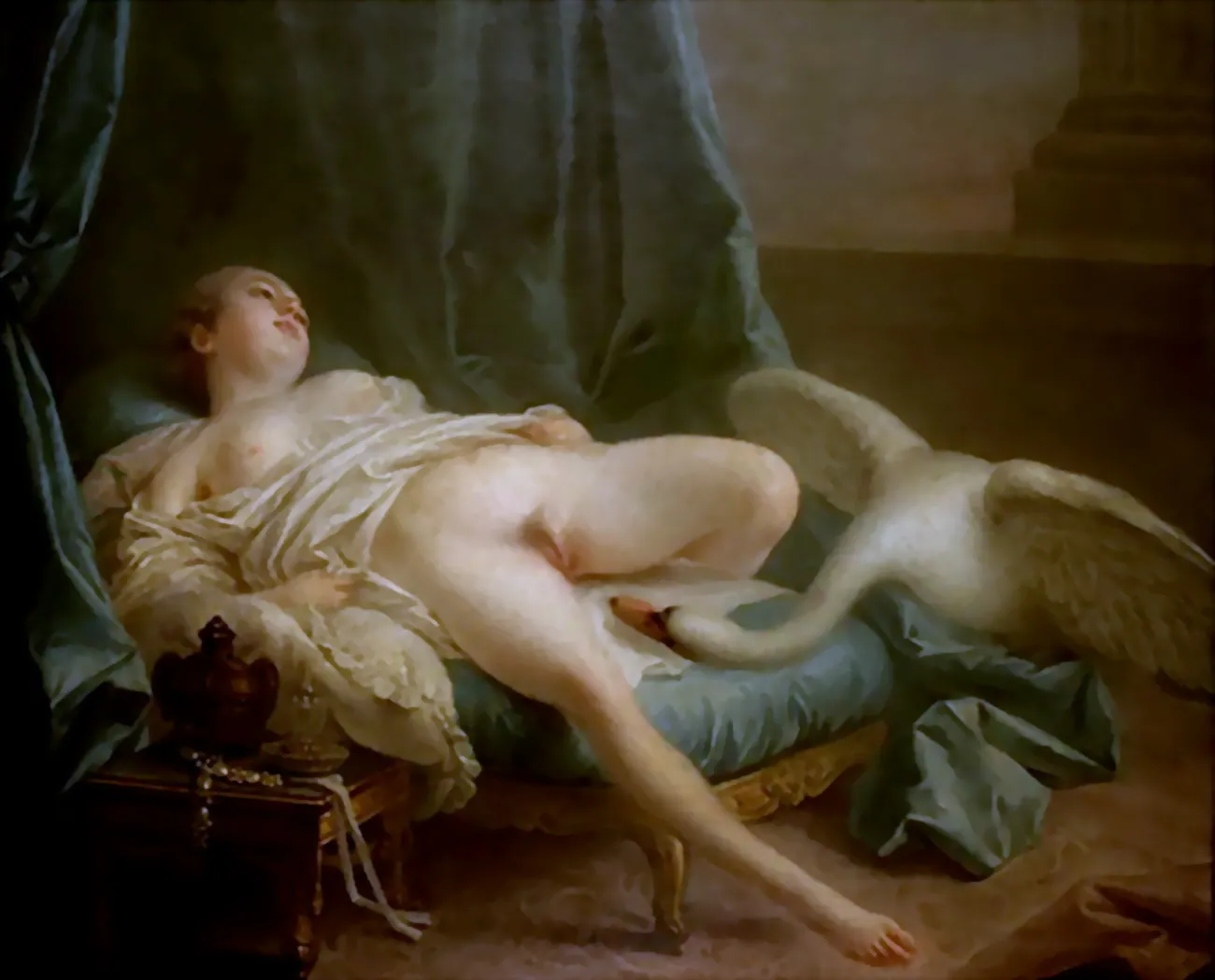 Leda y el cisne, de François Boucher