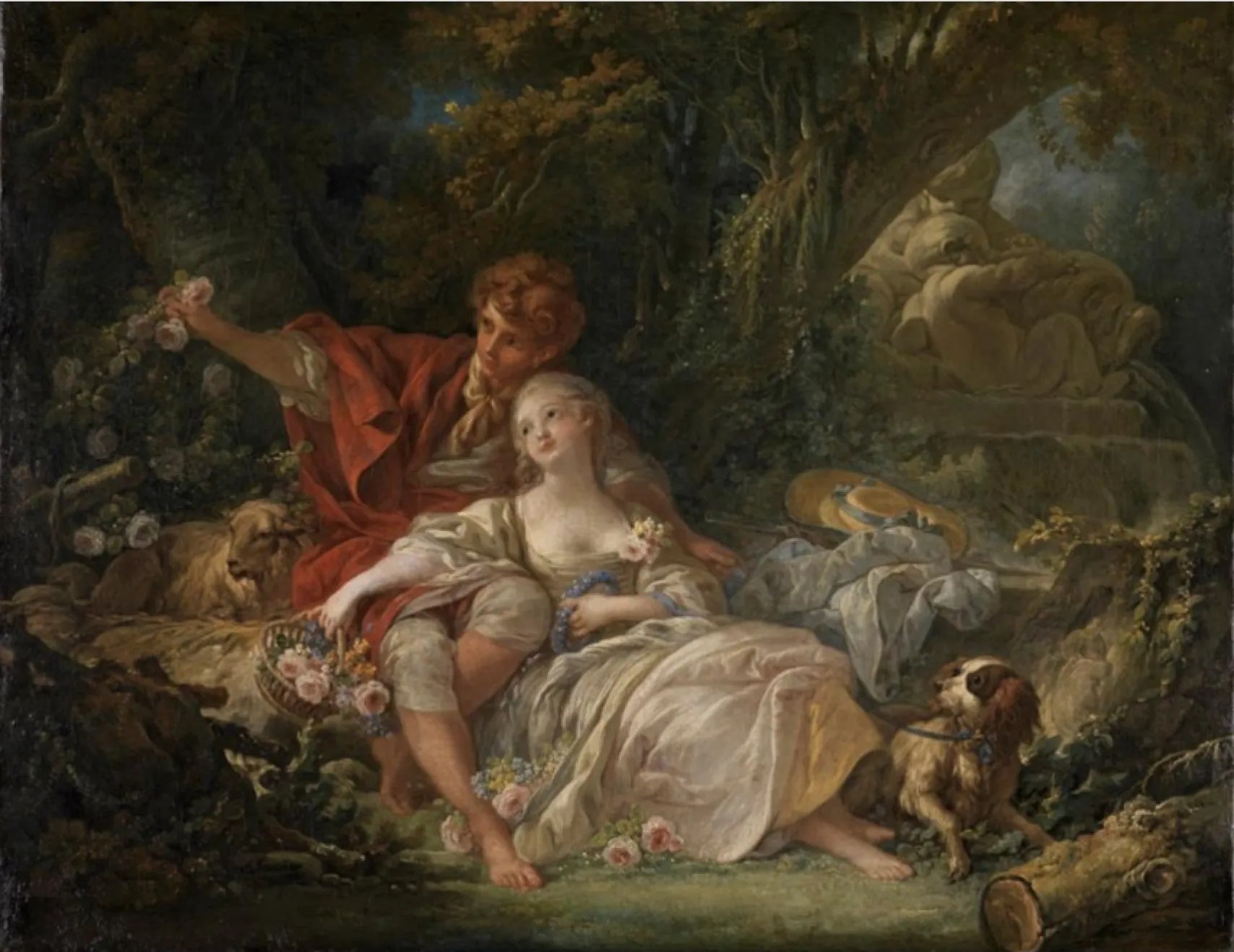 Pastor rústico, de François Boucher